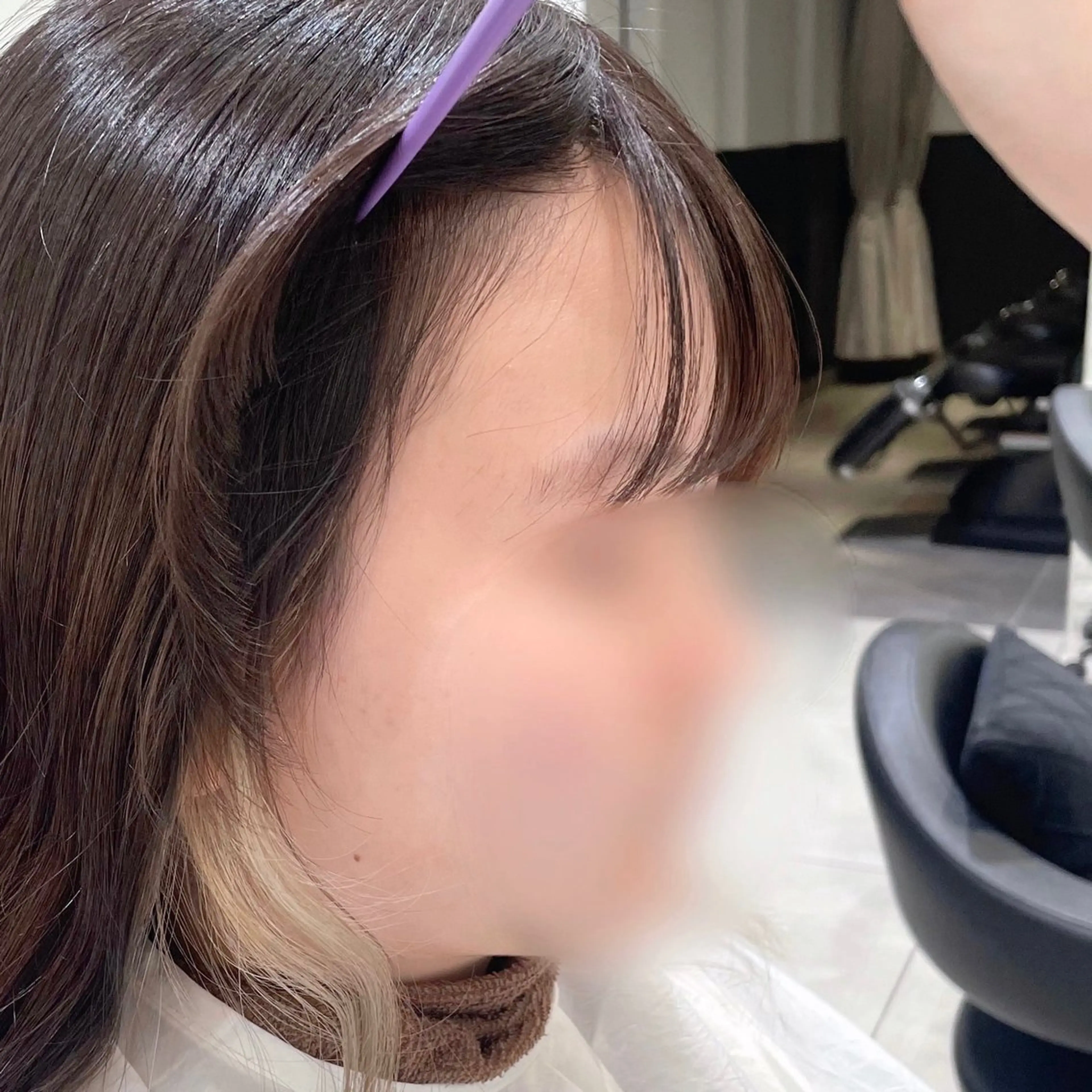 ロング ヘアアレンジ キッズ サイドバング パク・ボミン小野リエ 韓国ハーフ🦊のヘアスタイル