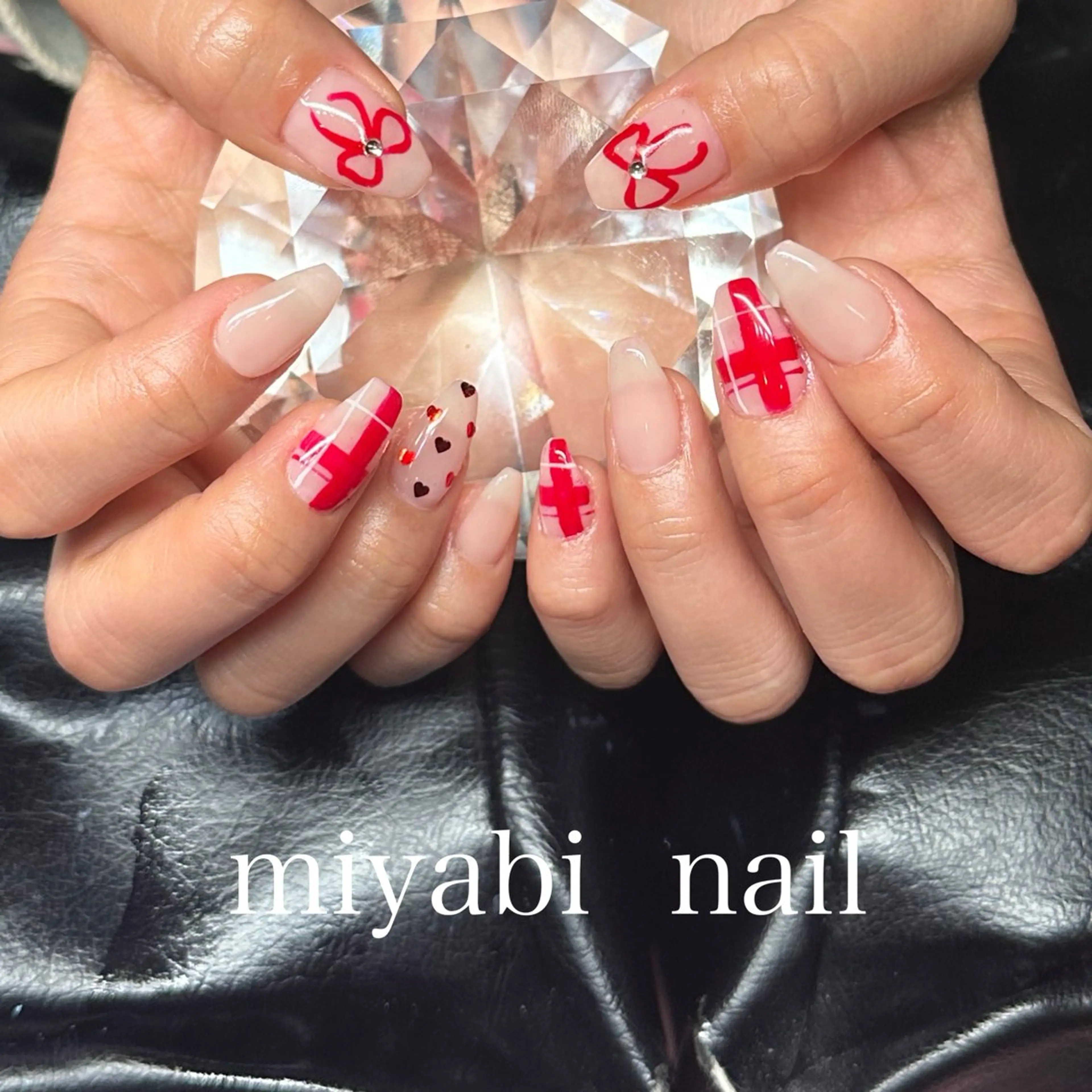 ネイル 持ち込み ハンドネイル miyabi nail 桂川駅近くのネイルデザイン