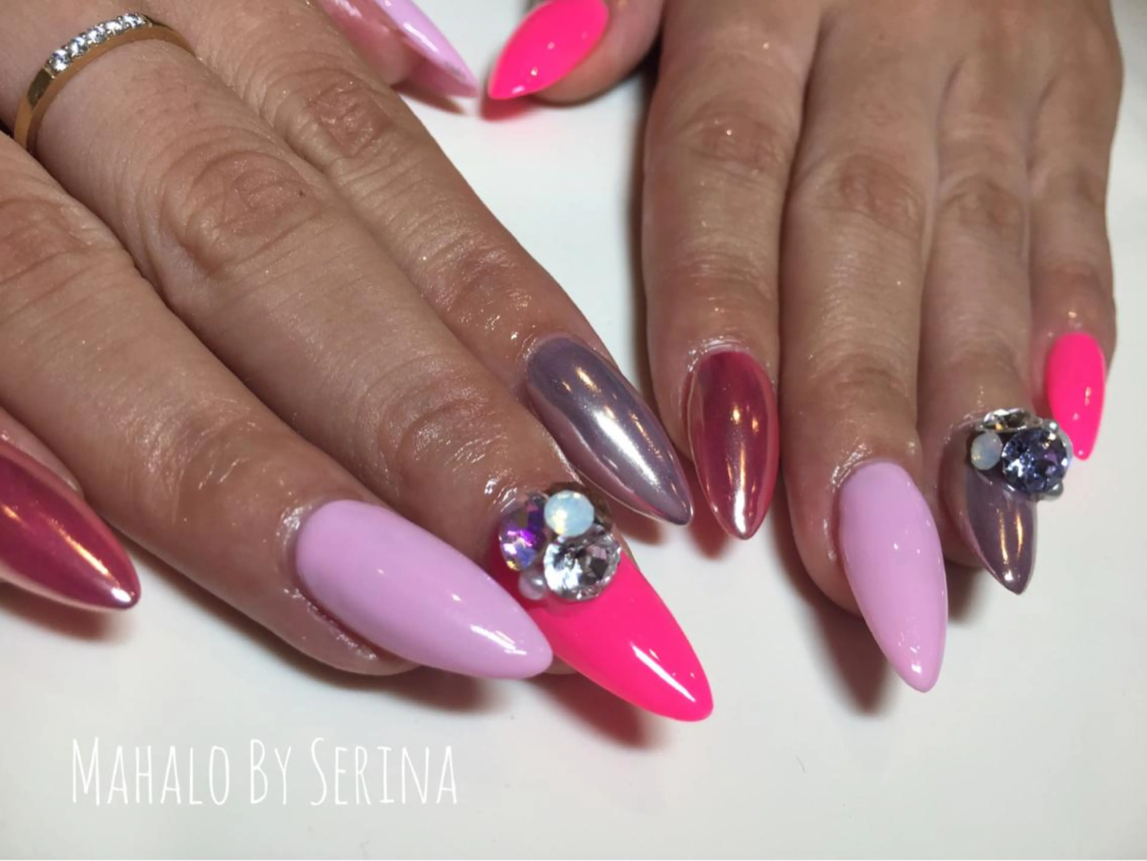 ロング カラー ネイル SUNNY BAE. SERINAのネイルデザイン