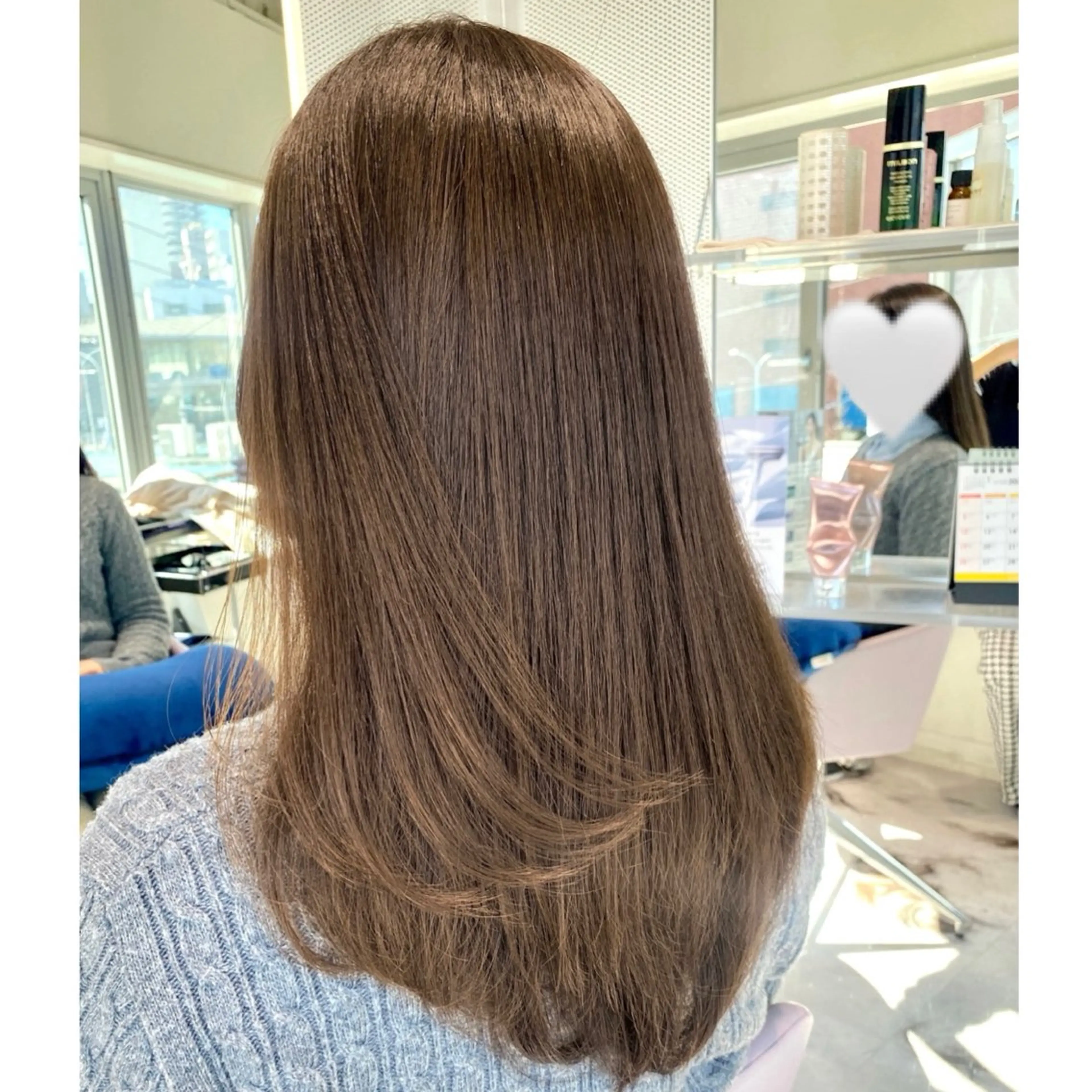 セミロング カット ヘアカラー 森 隆秀/韓国ヘアのヘアスタイル