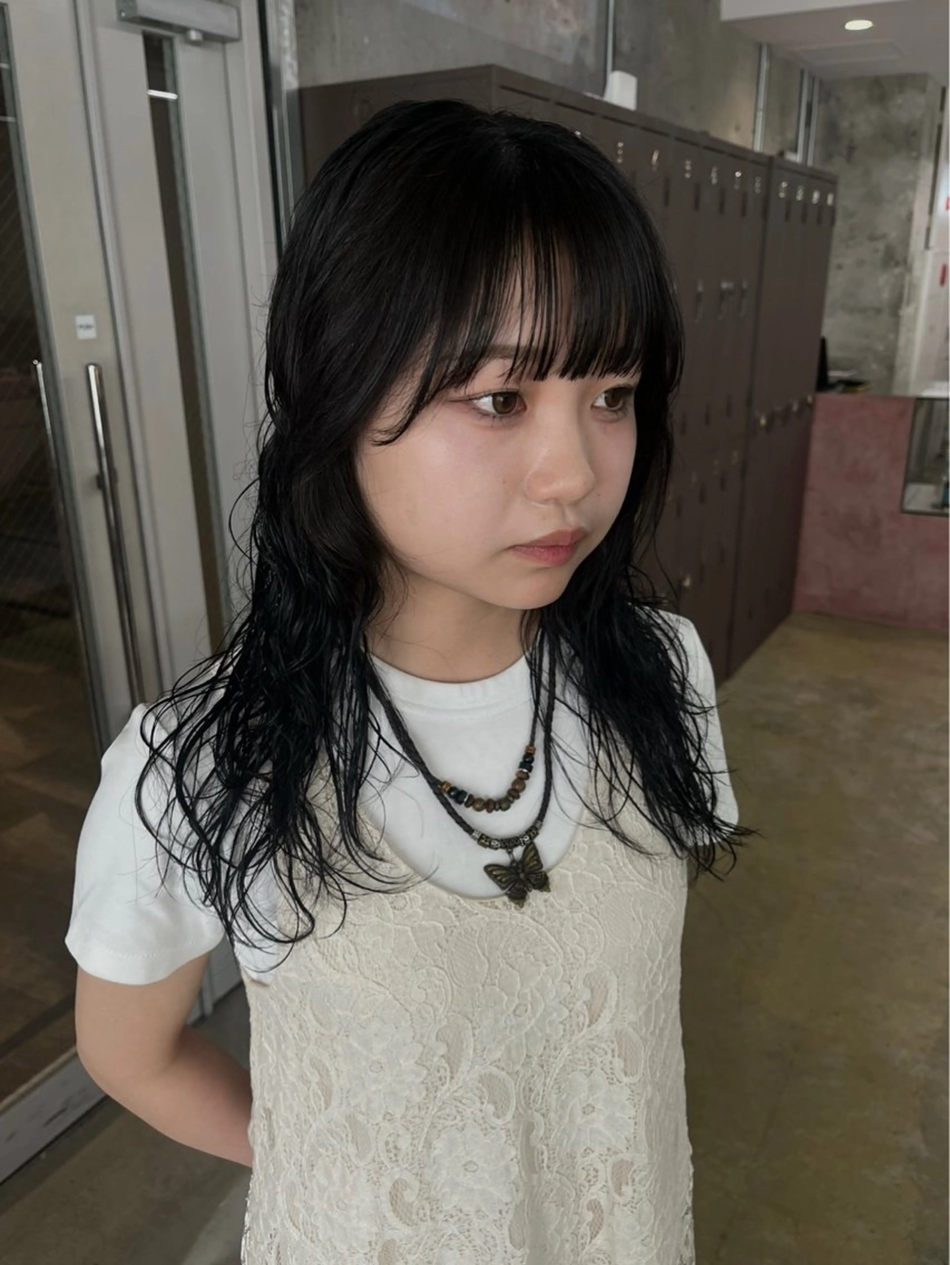 ロング カット パーマ トリートメント パーマ/オリーブ/ 酸性ストレート/ゆなのヘアスタイル