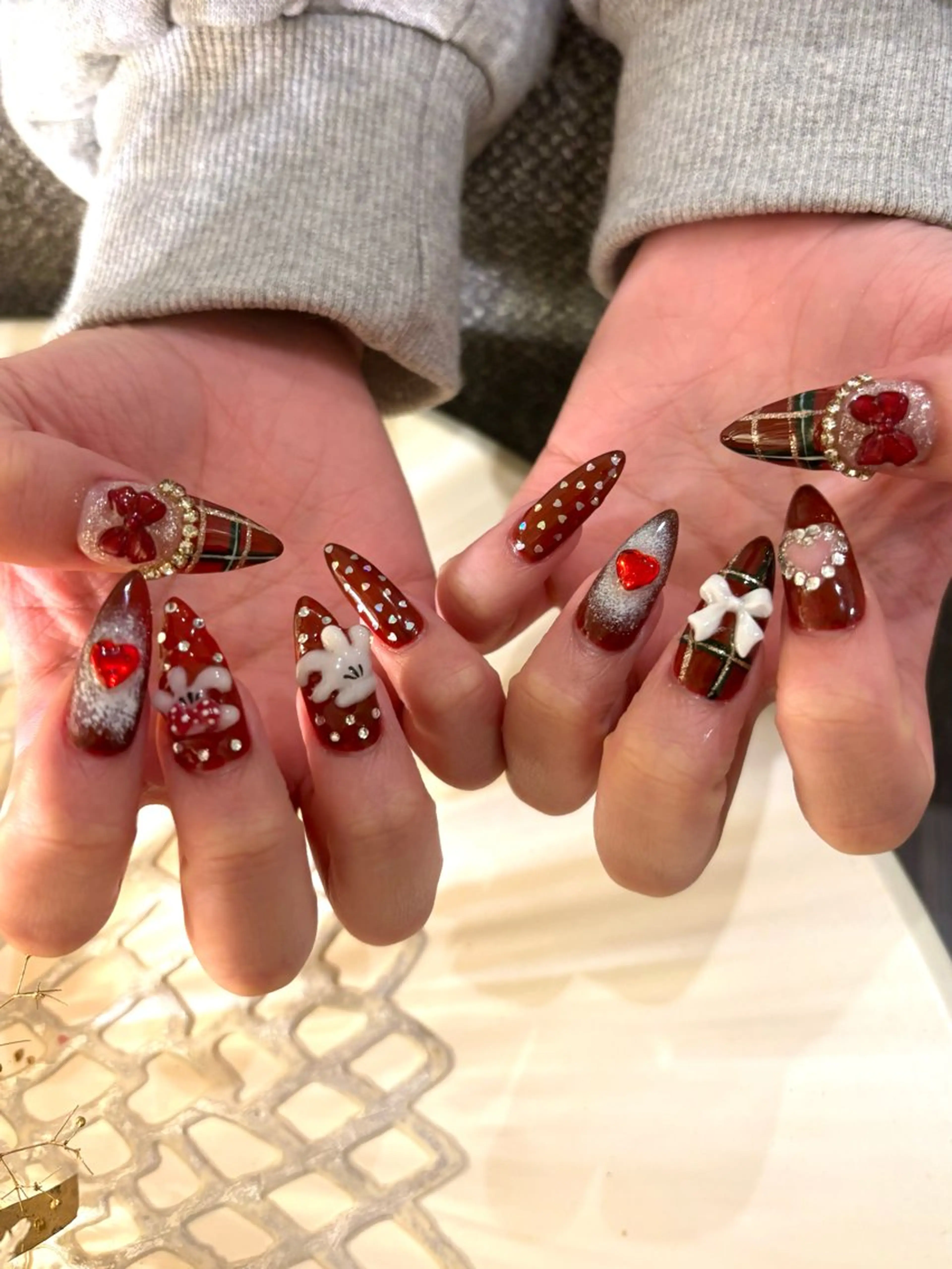 ネイル ジェルネイル ハート マグネットネイル 持ち込み パラジェル ハンドネイル Blue　daisy　栄本店 【ブルーデイジー】所属・Blue daisy 栄本店のネイルデザイン