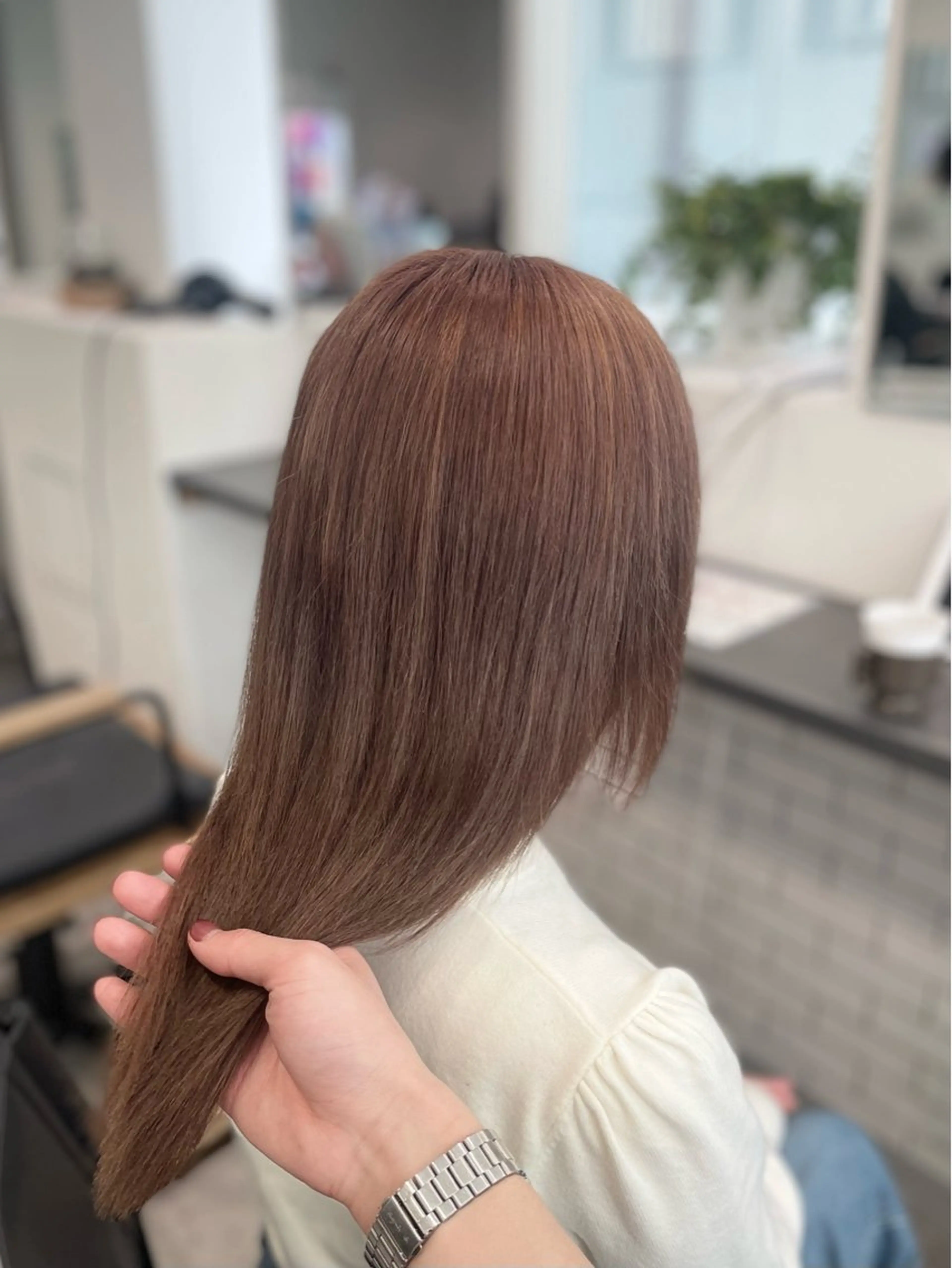 セミロング カラー カット ヘアカラー トリートメント GaKu/ハイトーン /ブリーチ/ブロンドのヘアスタイル