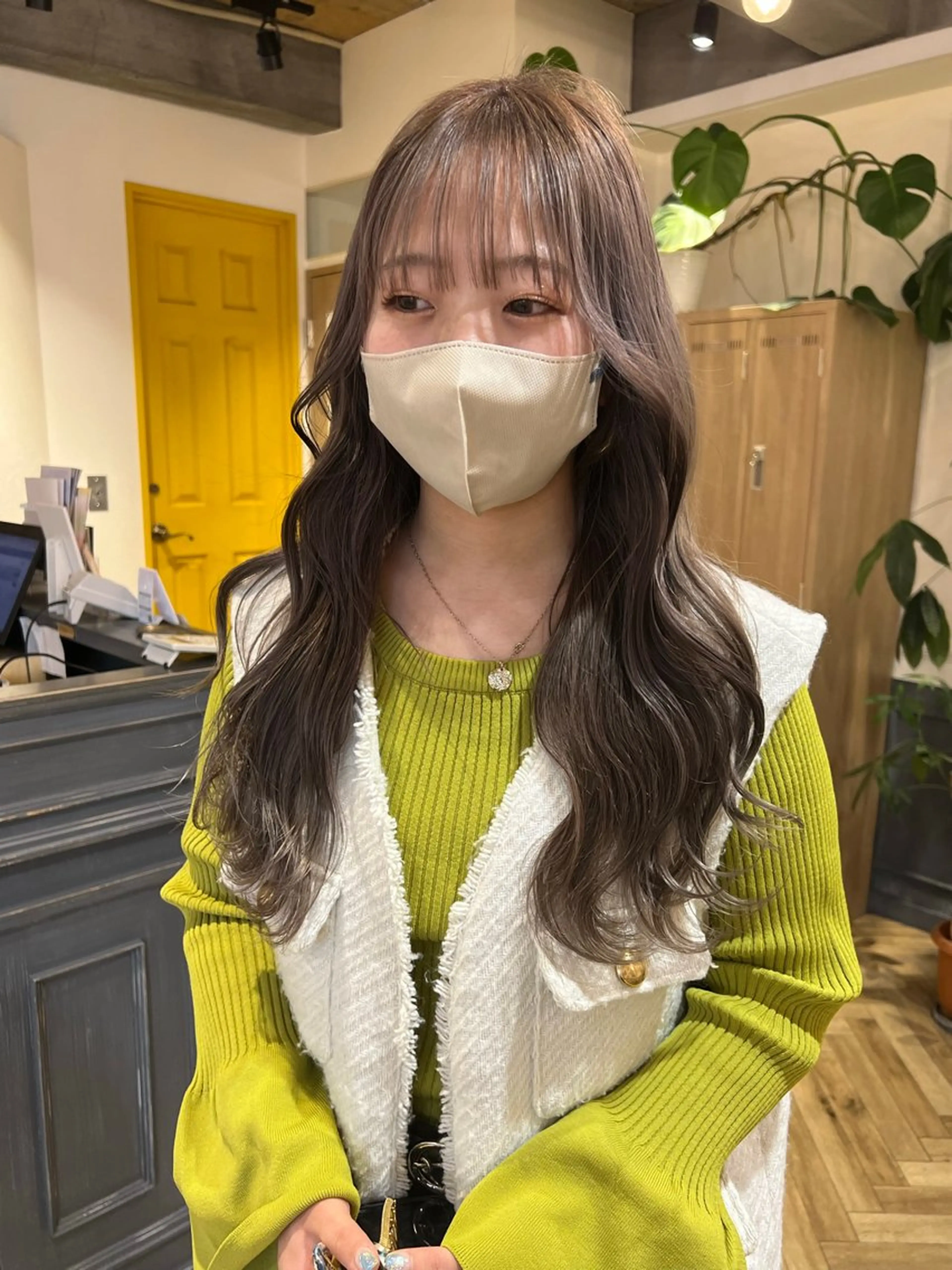 ロング カラー 艶カラー/韓国顔周り 🎀mamiのヘアスタイル