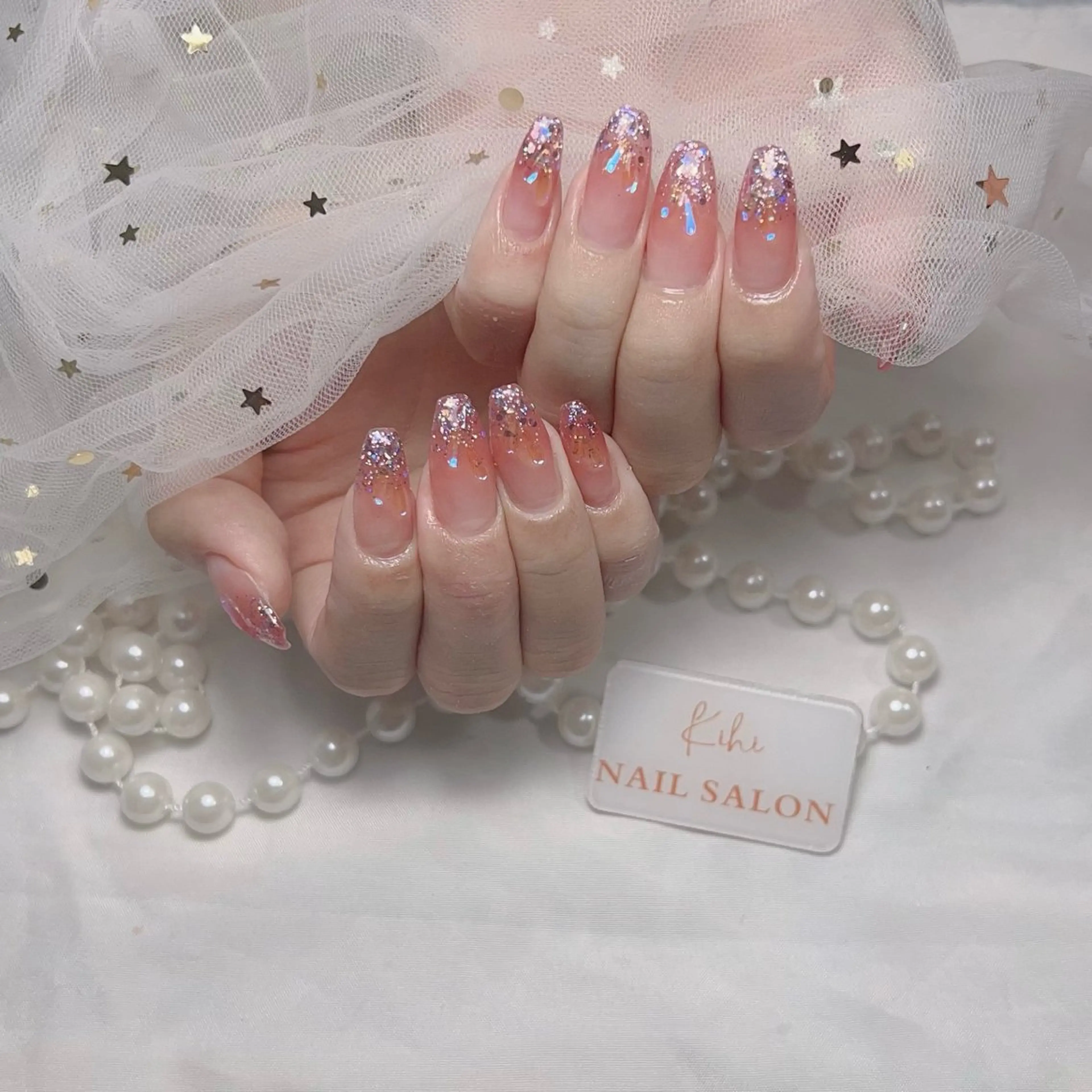 ネイル アートネイル フレンチネイル ジェルネイル グラデーション 韓国ネイル さくら💮💮 【オフ無料】のネイルデザイン