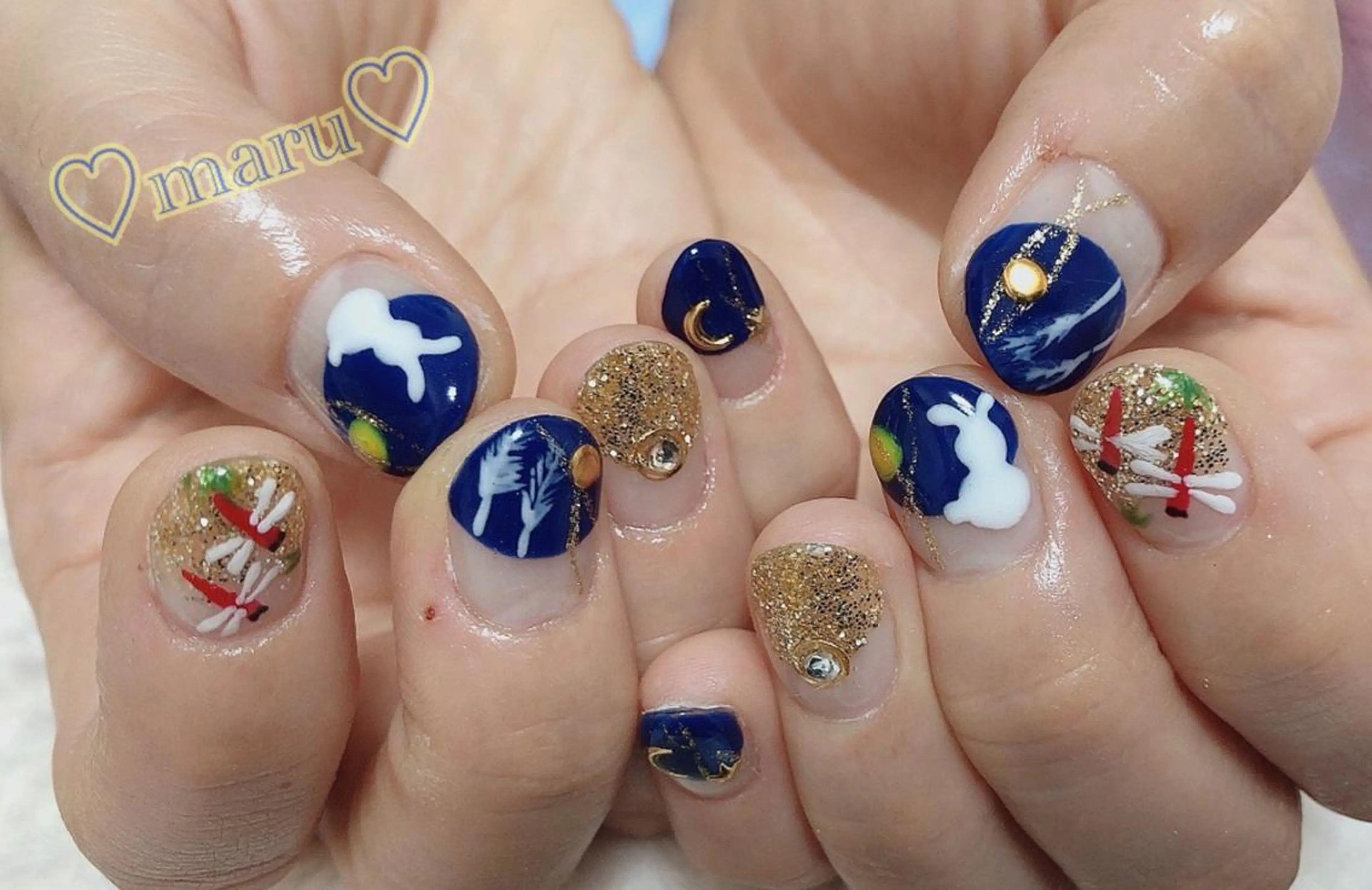 ネイル ハンドネイル フットネイル まるみ ♡のネイルデザイン