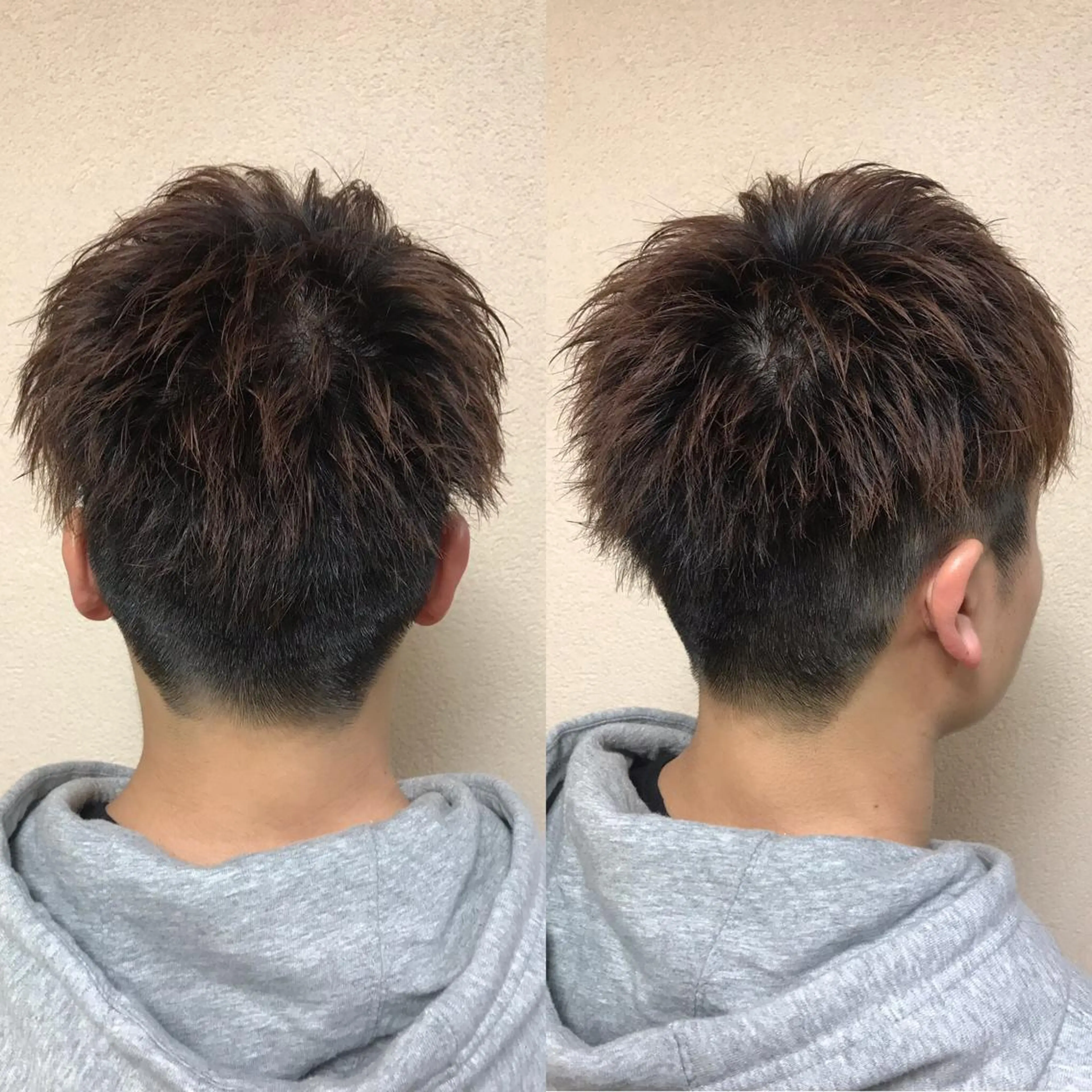 ショート メンズ 透明感カラー・ 髪質改善🩵イケダのヘアスタイル