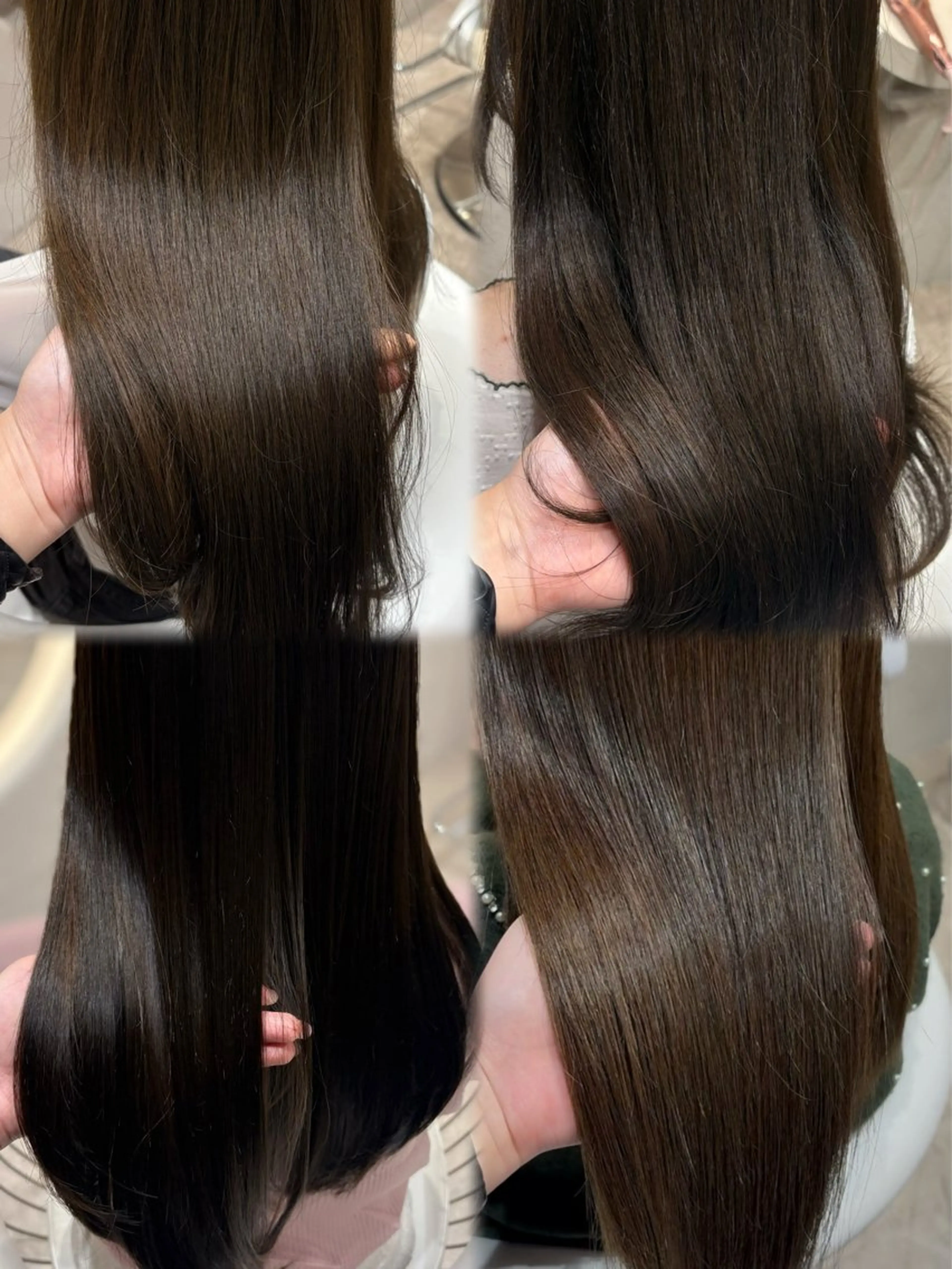 ロング ヘアカラー トリートメント 上品♡韓国レイヤー ‎🤍のの‎🤍のヘアスタイル