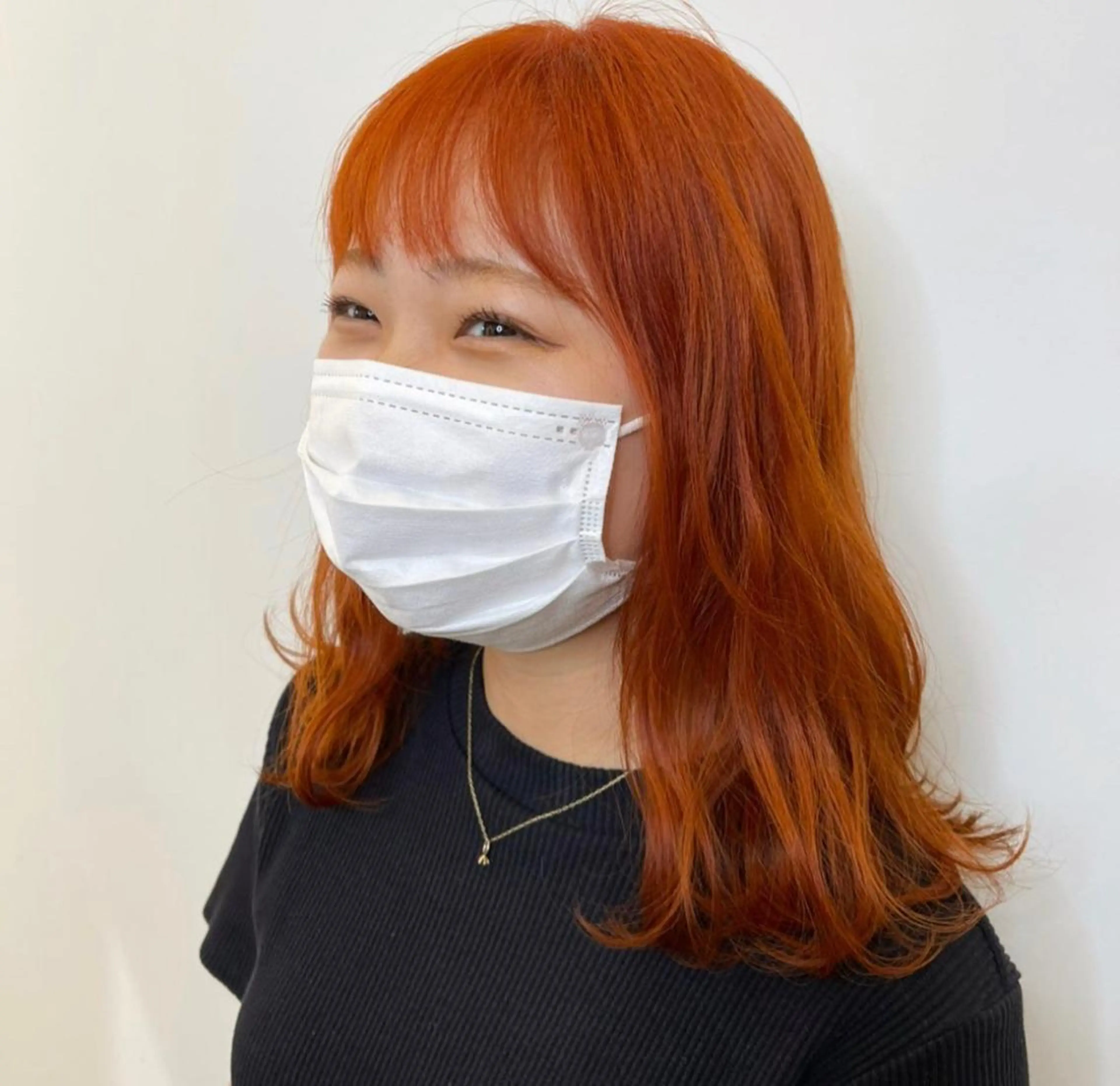 セミロング LINE.ai所属・mei／周南 ／ぷつっと／レイヤーのヘアスタイル