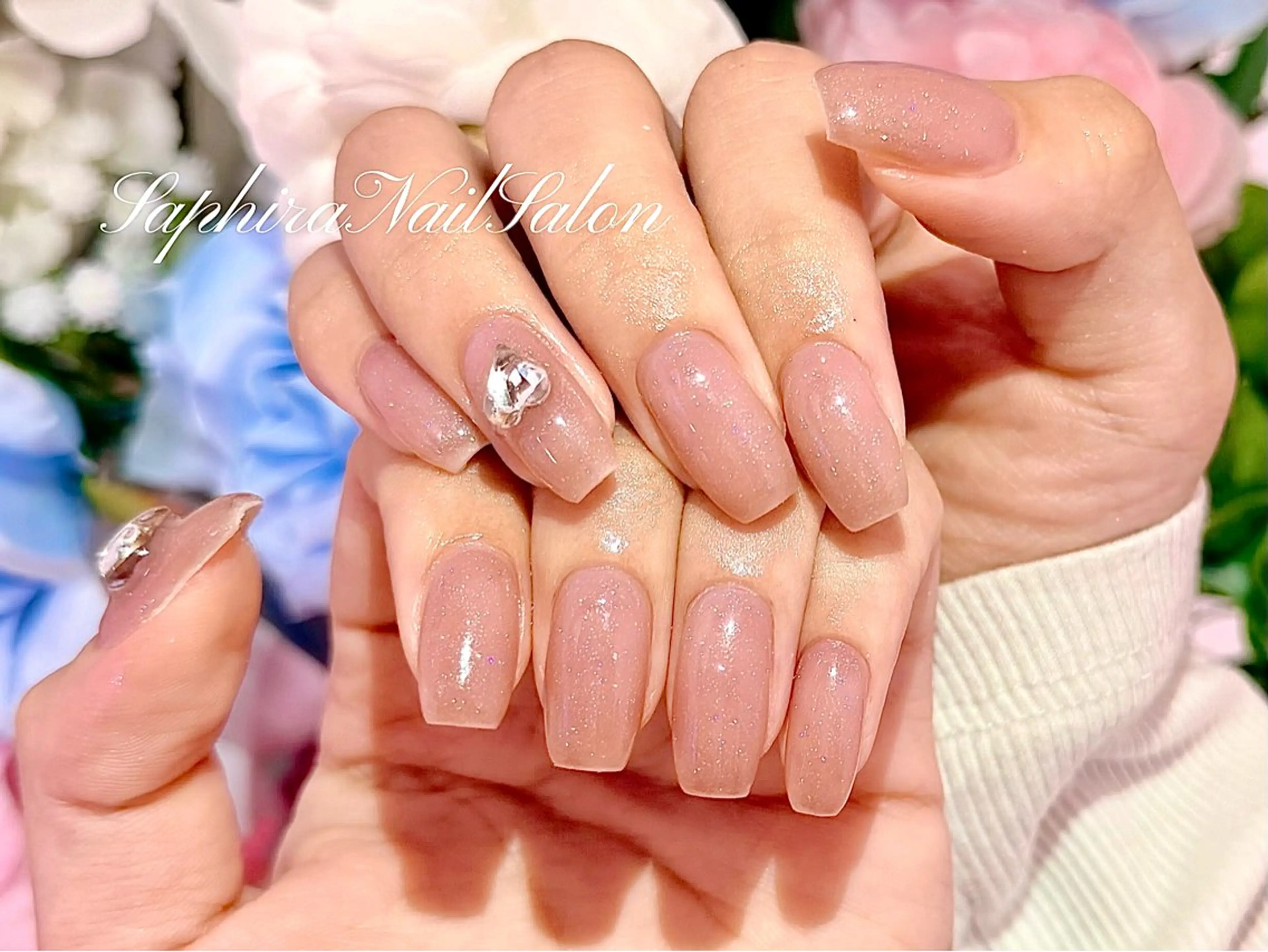 カラー ハンドネイル Saphiraネイル サロン錦糸町のネイルデザイン