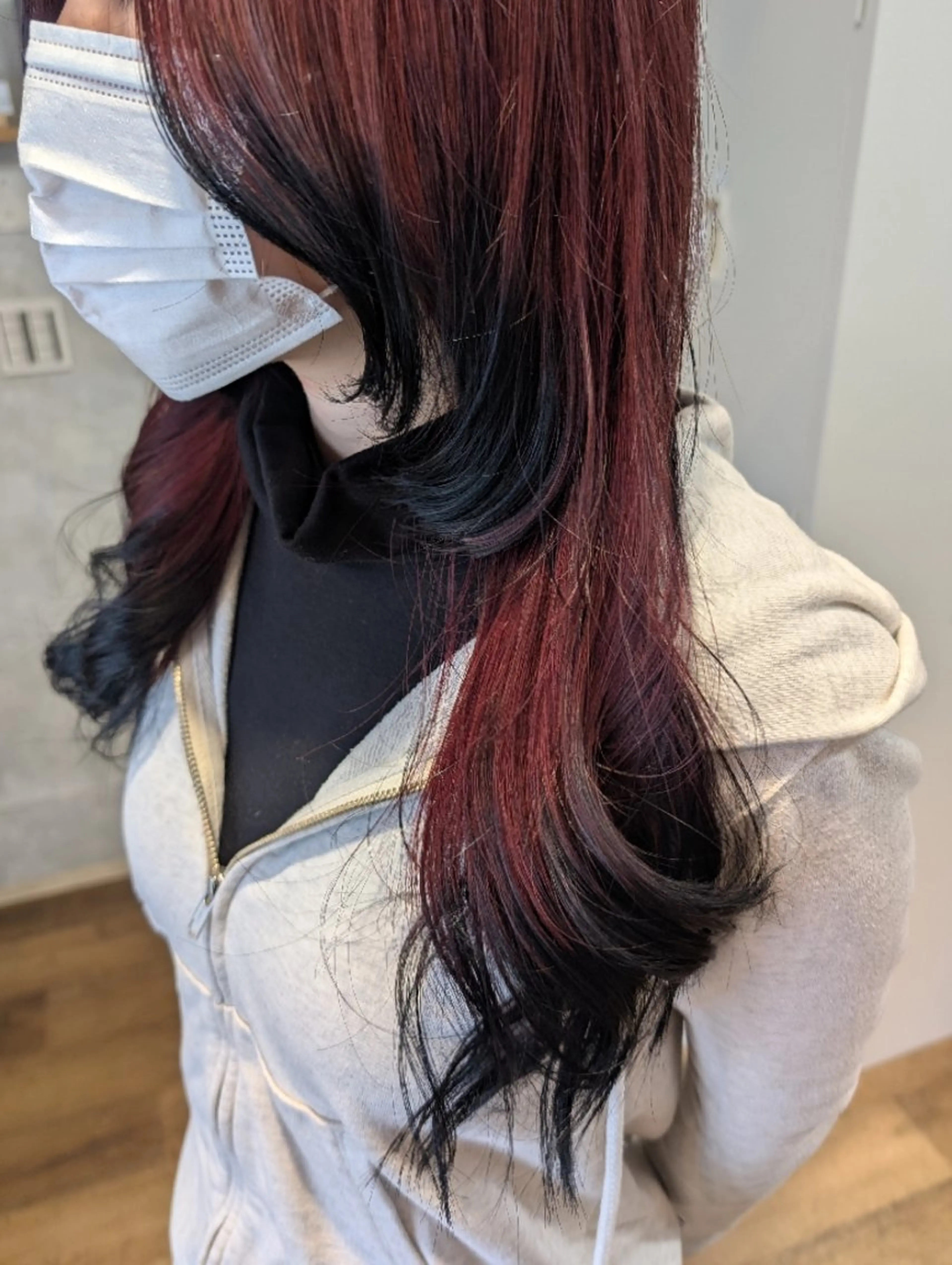 ロング カラー ブリーチ ツートーンカラー 大人かわいい💎ツヤ ✧亜美︎✧我孫子のヘアスタイル