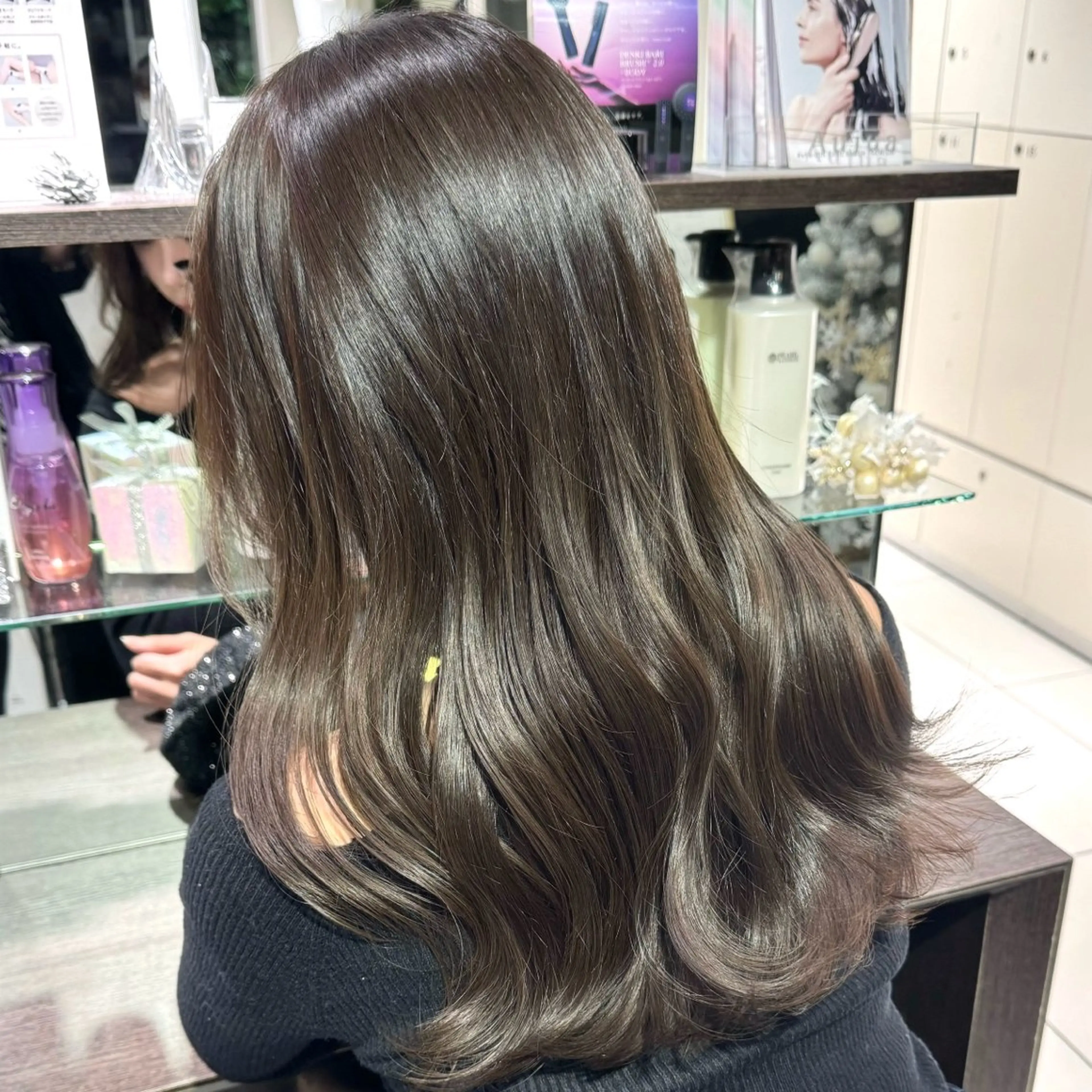 ロング カラー ヘアアレンジ ヘアカラー ブリーチなしカラー /ベージュ/安形翔のヘアスタイル