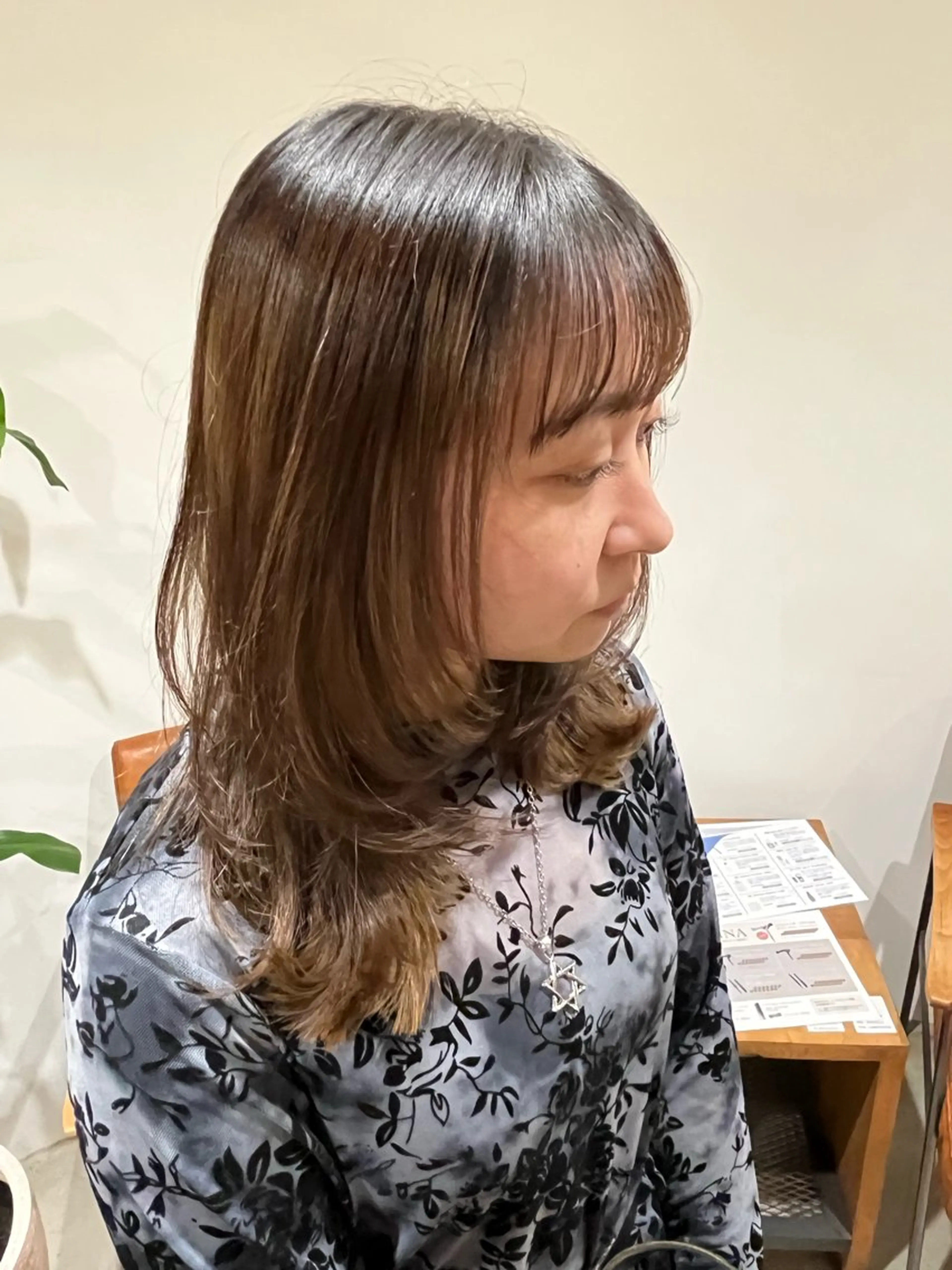 セミロング レイヤーカット 梅田美容室/カット /Maoのヘアスタイル