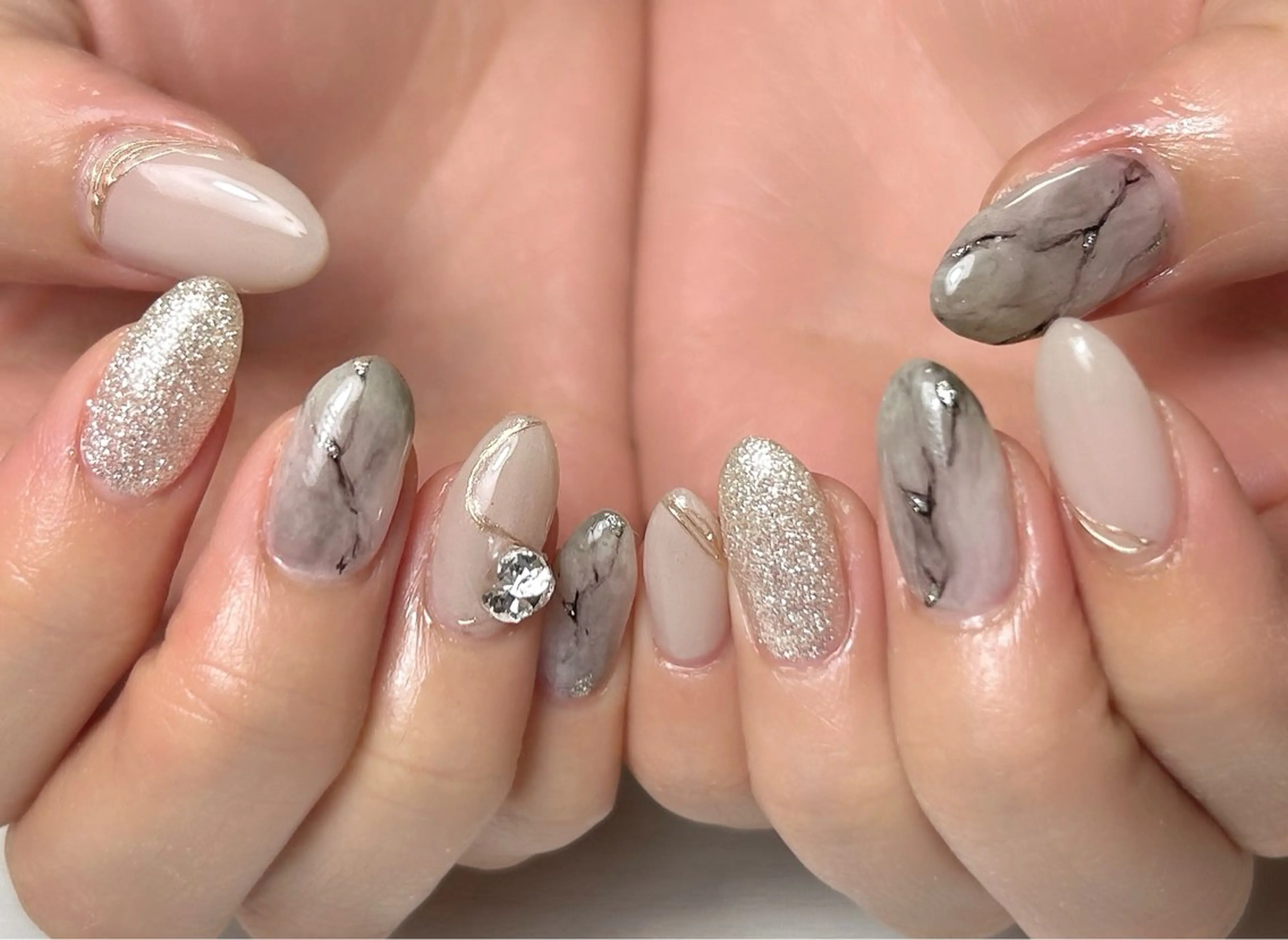 ネイル 大理石ネイル(マーブル) LuluNail所属・LuluNail __kotoneのネイルデザイン