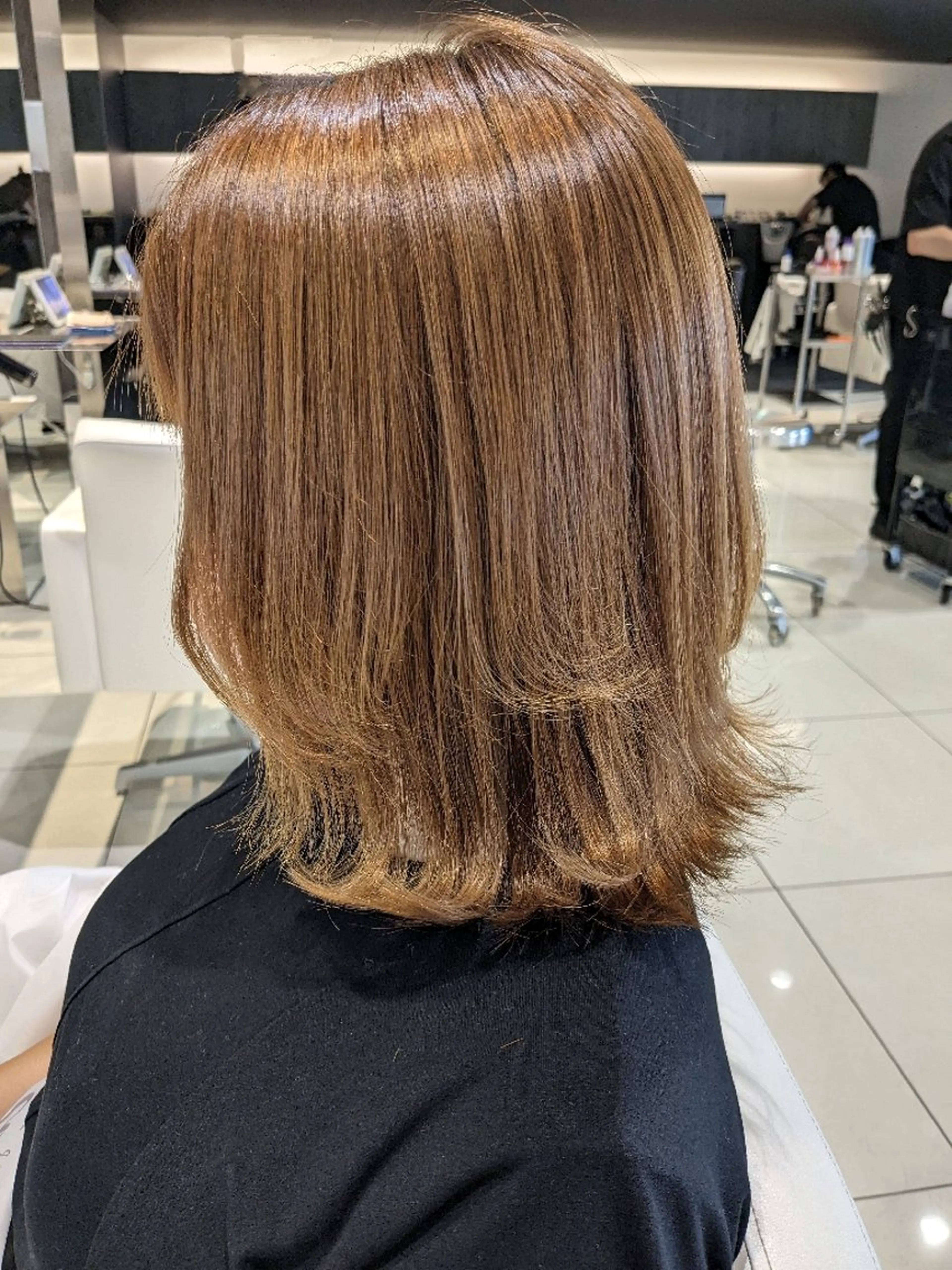 ミディアム 外ハネヘア カット matiz hair design 木更津店所属・和田　智子 matiz木更津店のヘアスタイル