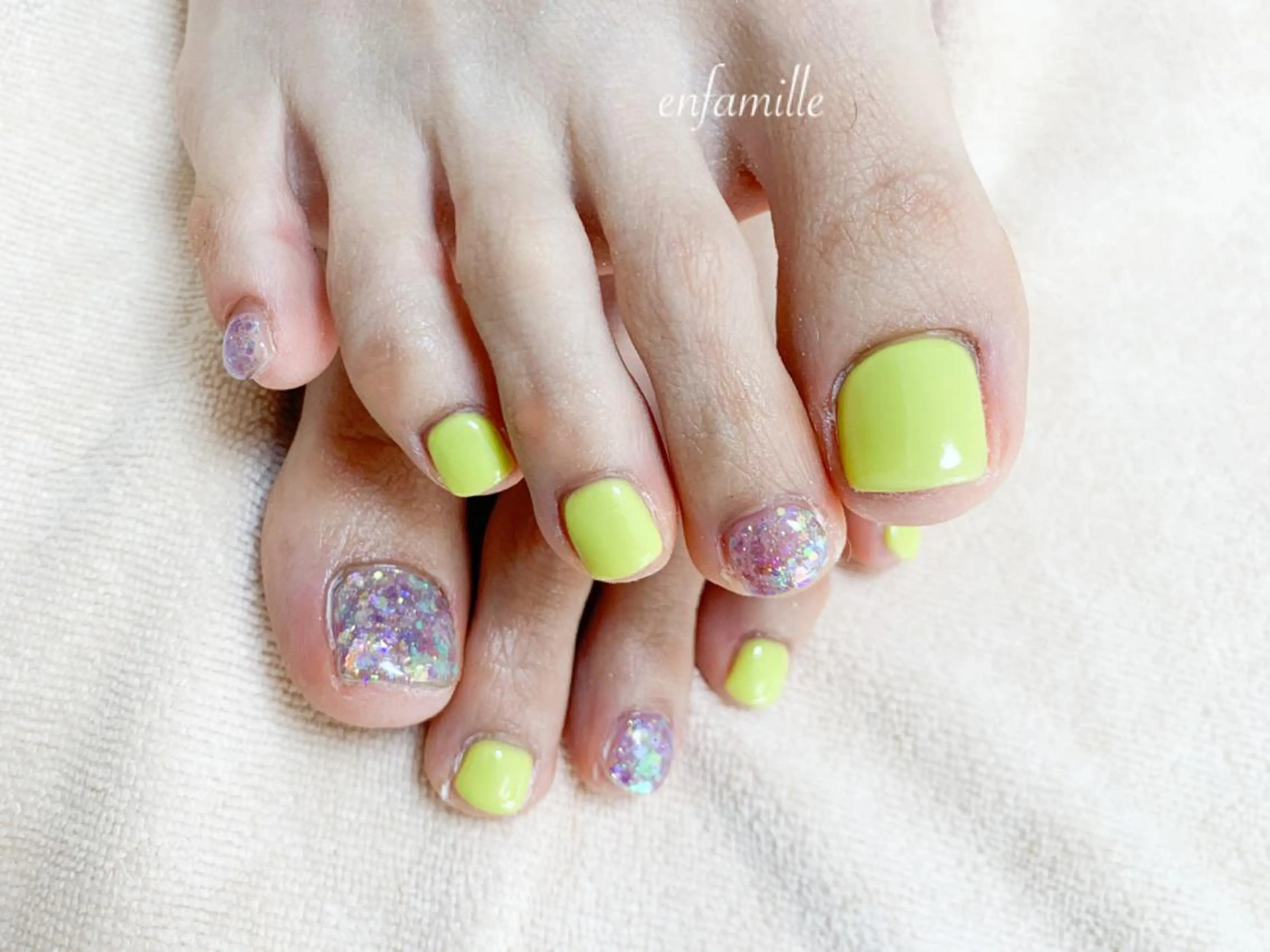 ネイル フットネイル nail salon en familleのネイルデザイン