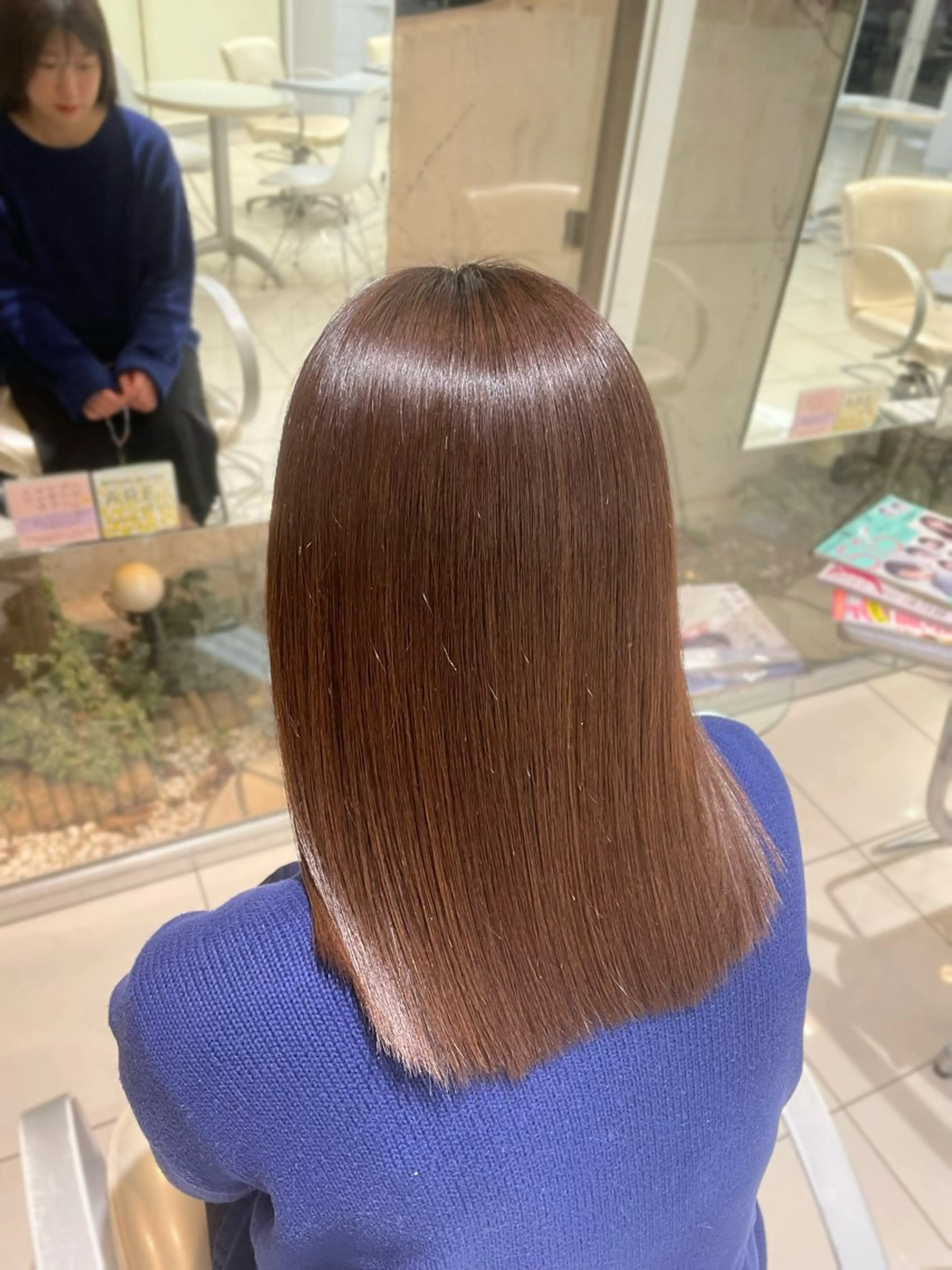 セミロング カラー ヘアカラー トリートメント 盛れる韓国ヘア🩰/ 透明感カラー/華のヘアスタイル