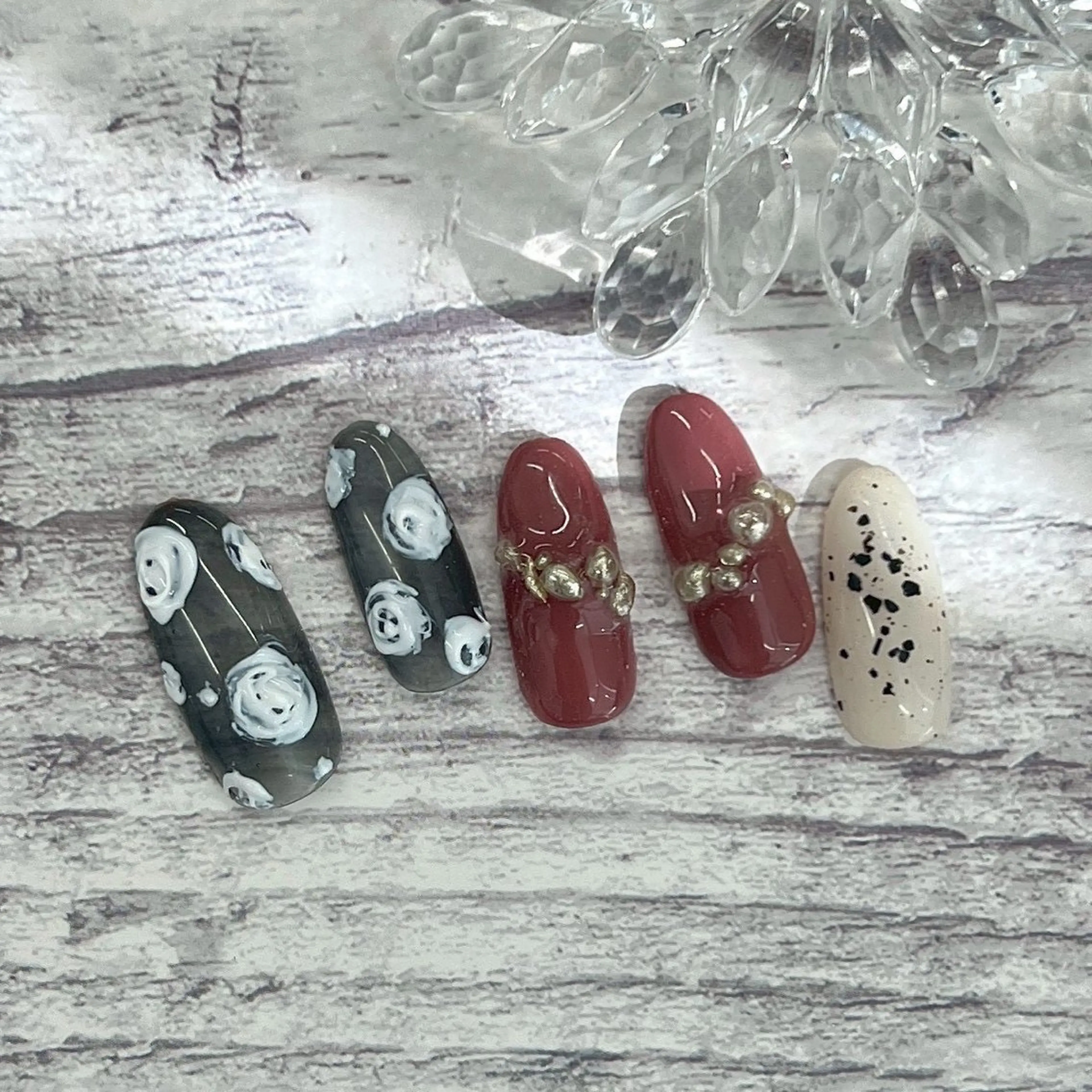 ネイル ⭐︎休業中の練習⭐︎ JNA認定講師髙橋のネイルデザイン