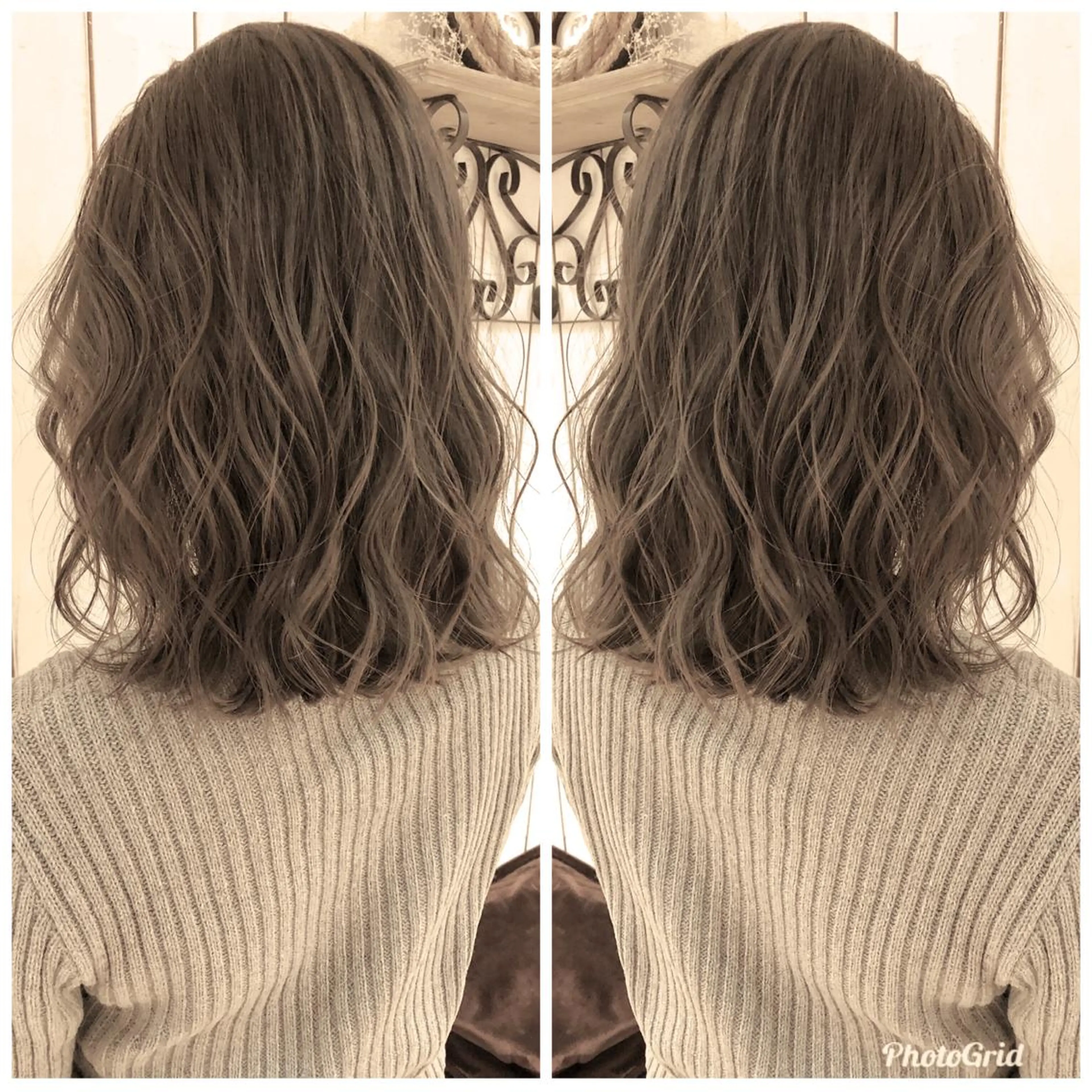 ミディアム カット ヘアカラー トリートメント Noe心斎橋所属・Noe心斎橋 堀田 朋宏のヘアスタイル