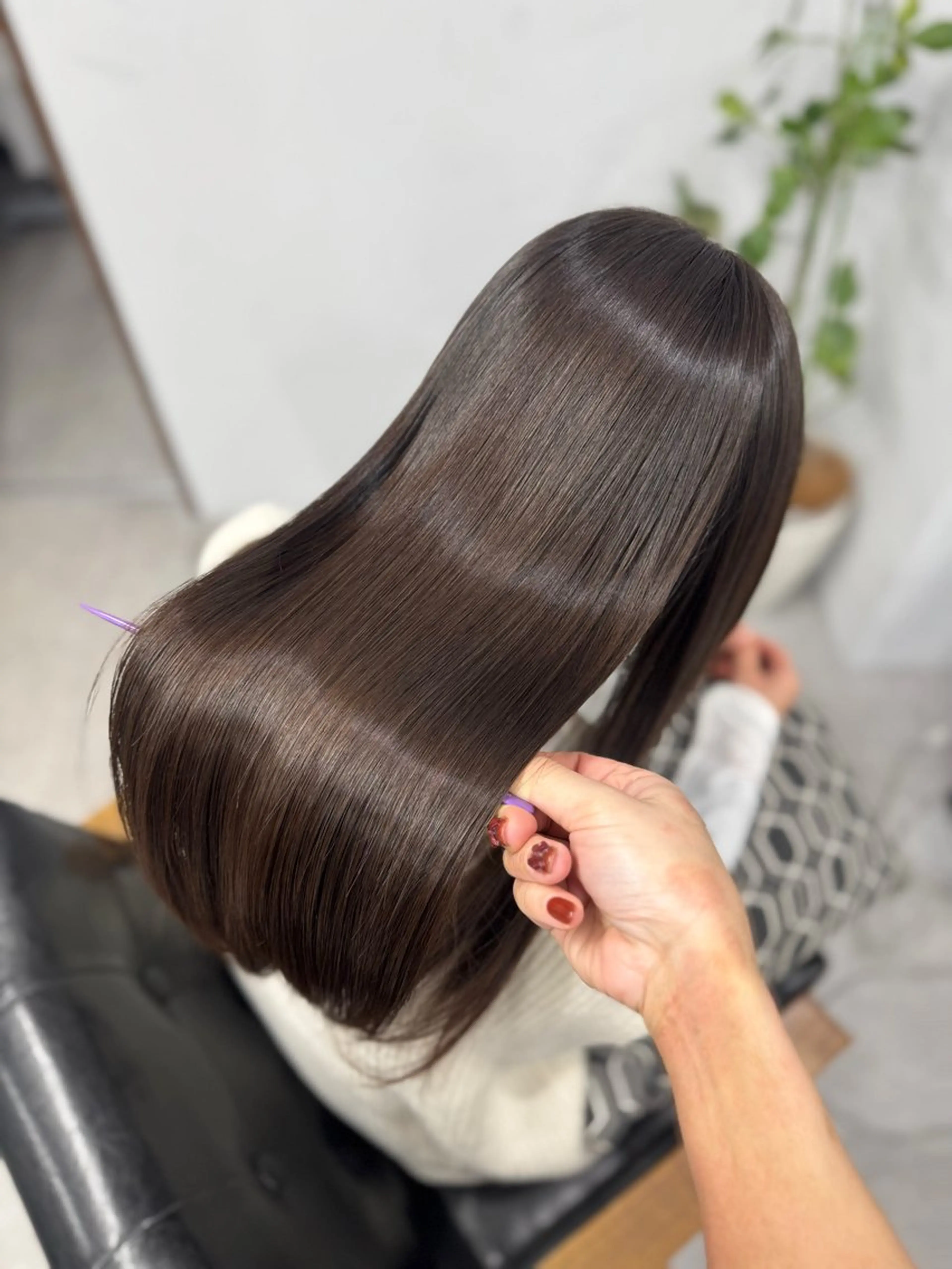 ロング 縮毛矯正 京都河原町 髪質改善🌛‧˚花綸のヘアスタイル