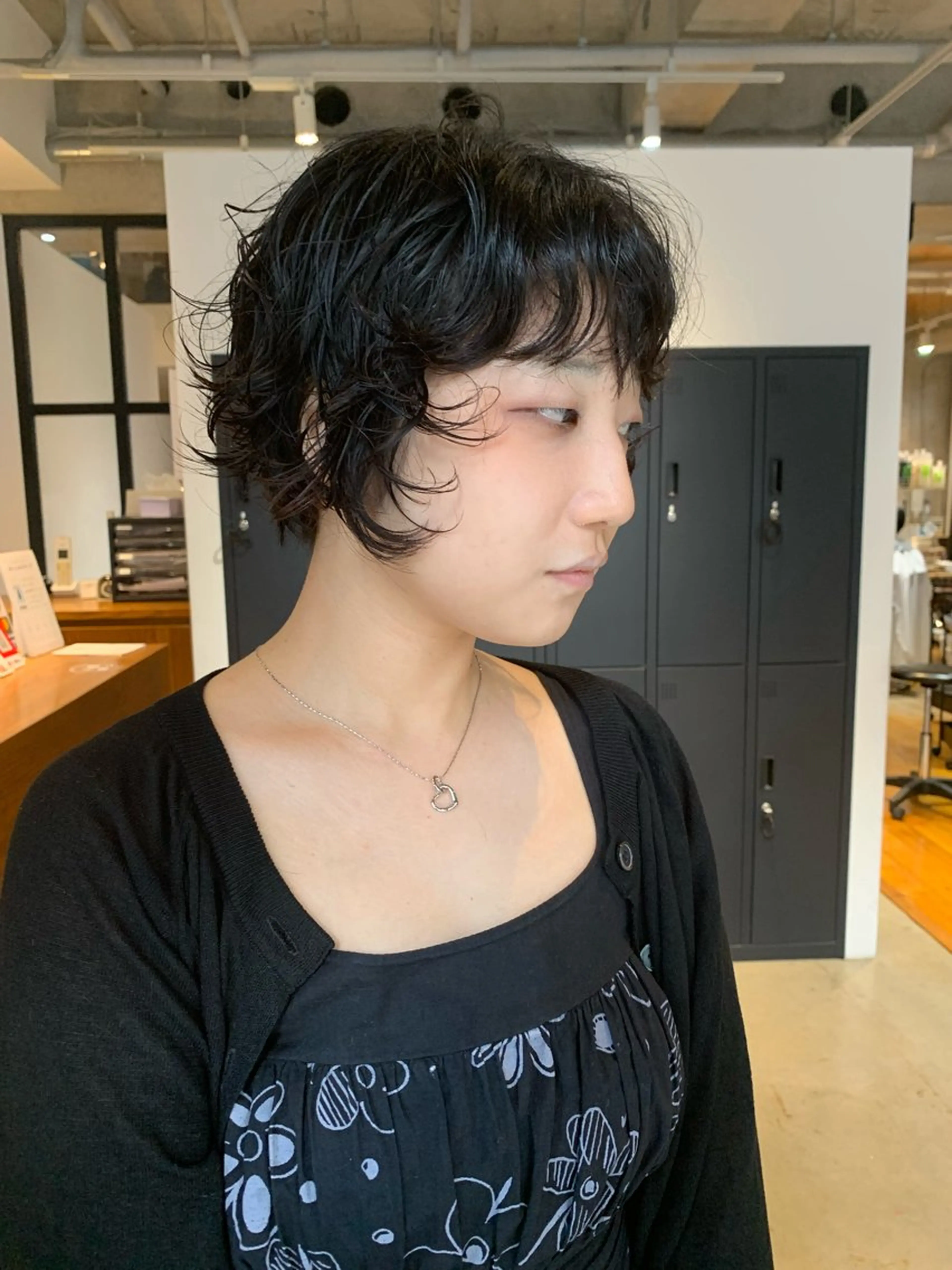 ショート パーマ 上品ボブ　レイヤー 朝ラクパーマ横山大樹のヘアスタイル