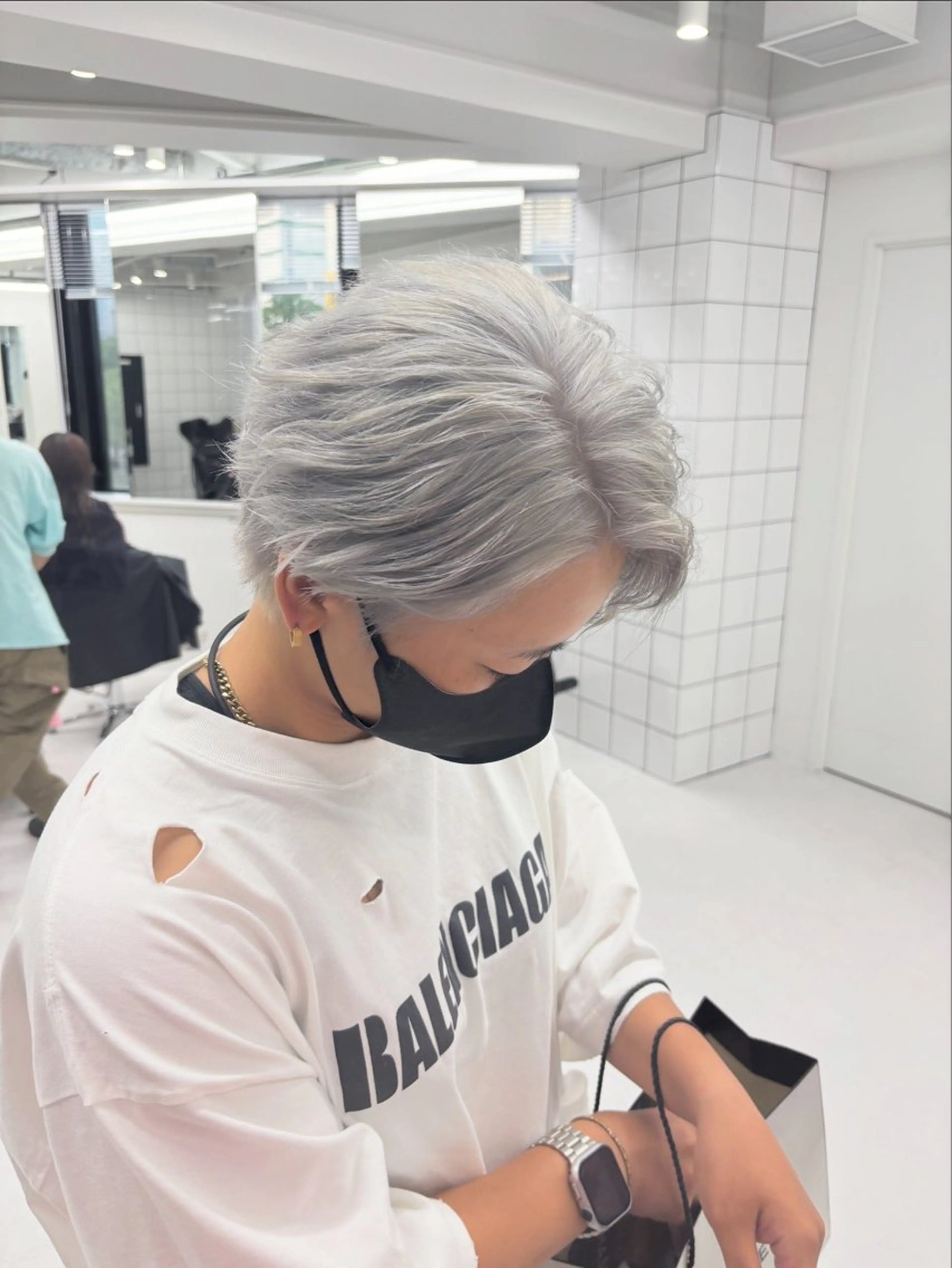 ショート カラー ヘアカラー トリートメント パーマ&ブリーチ /飯牟田/GEAR.のヘアスタイル