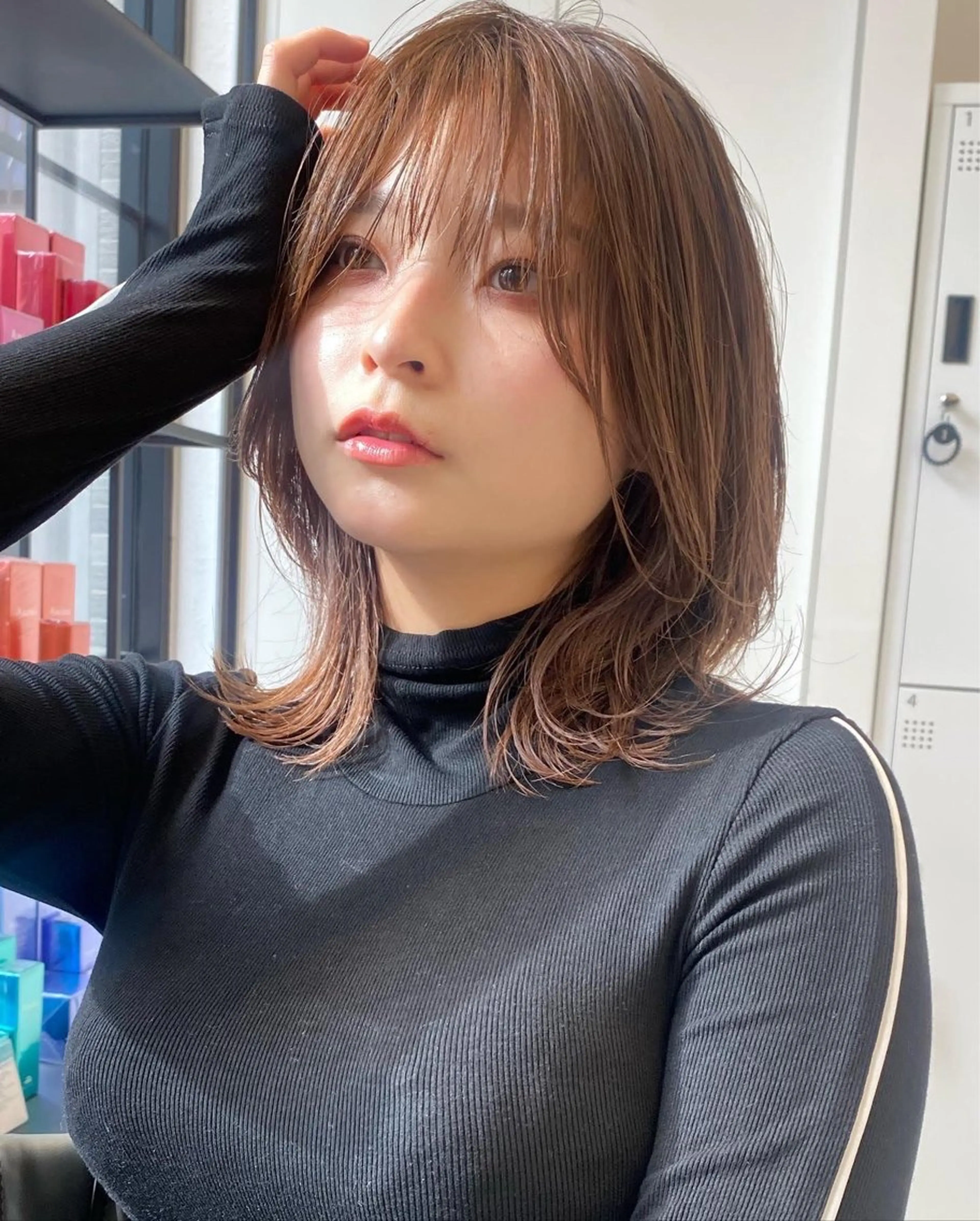 ミディアム sand 大阪梅田所属・ショートパーマ🌀 ✂︎小寺仁紫のヘアスタイル