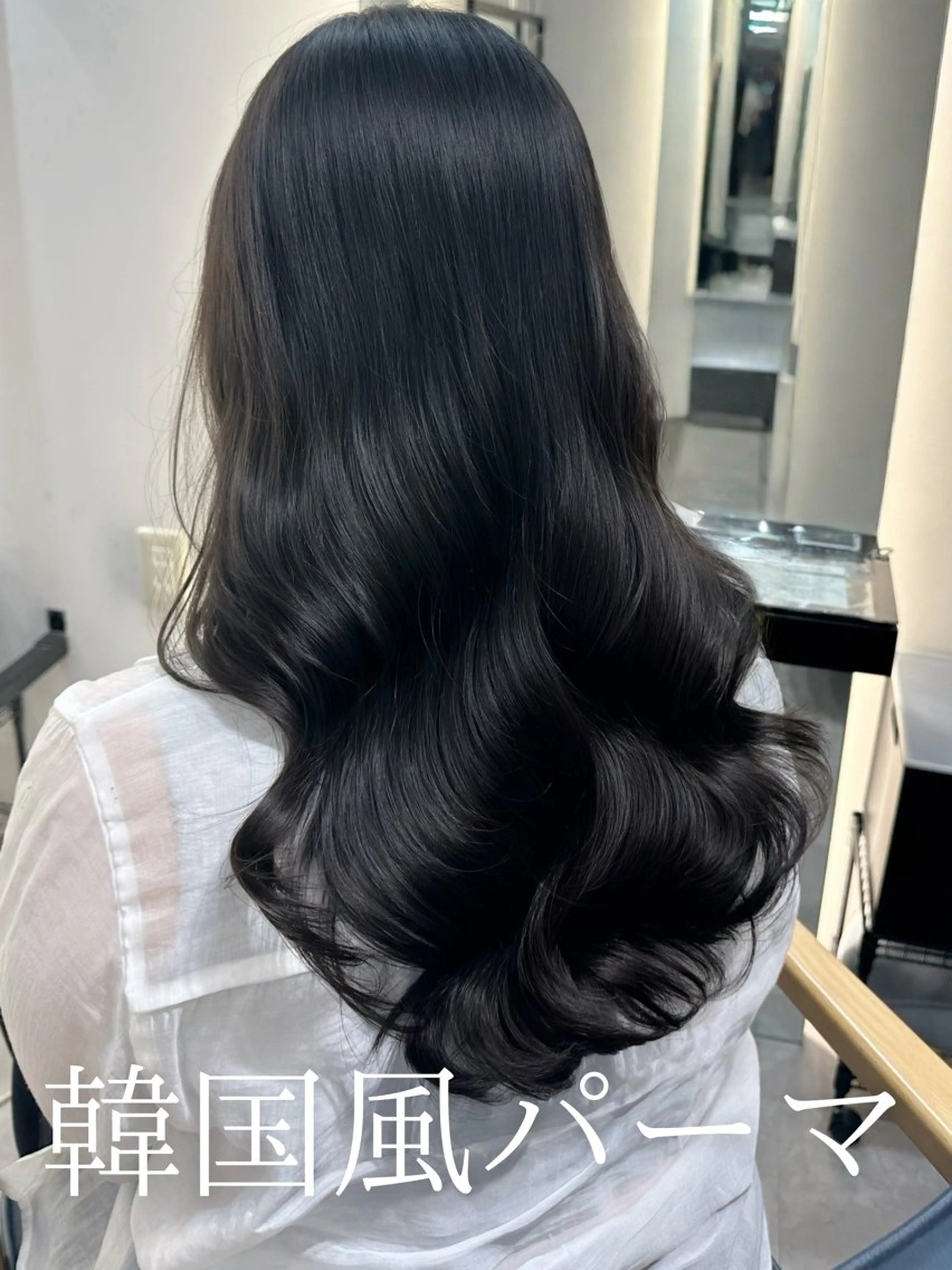 セミロング 韓国風パーマ/ 韓国ヘア/大森千寛のヘアスタイル