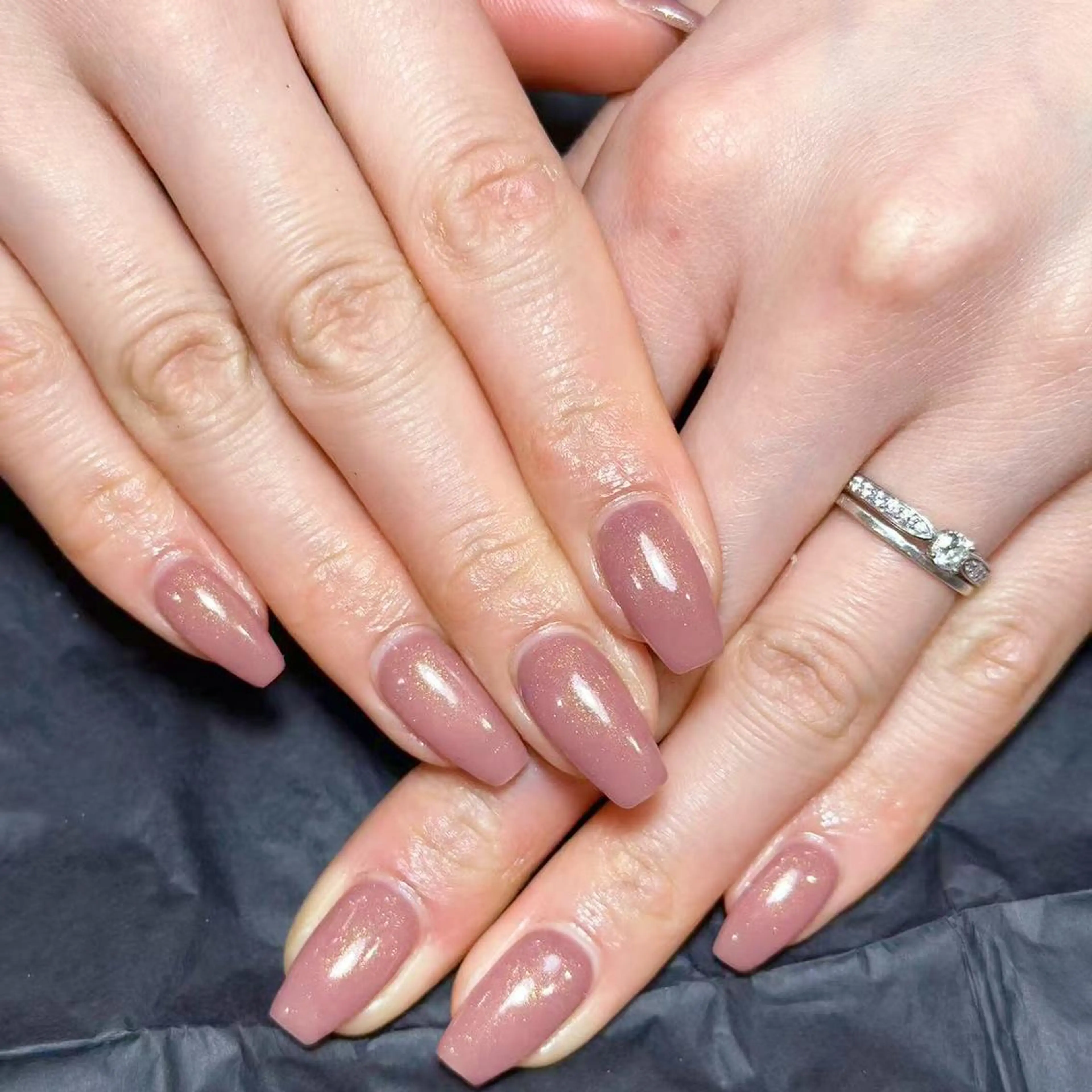 ネイル アートネイル オーロラネイル ガーリー キラキラネイル 韓国ネイル ハンドネイル ハンドケア Diamond 🚢のネイルデザイン