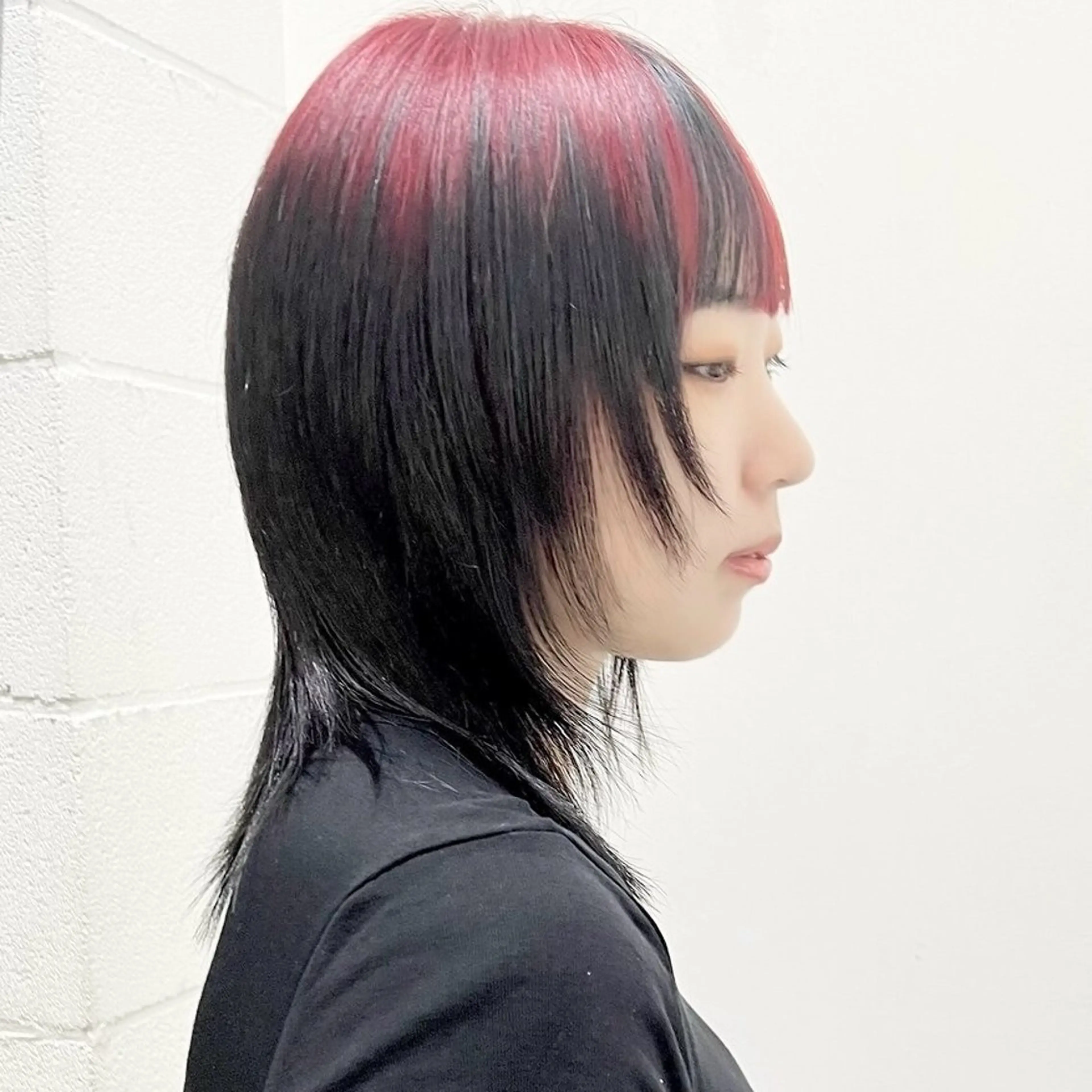 💝【ご新規様】前髪ブリーチ➕カラー✨️ポイントブリーチしたい方🤍ストレート、コテ巻き無料🫶の写真