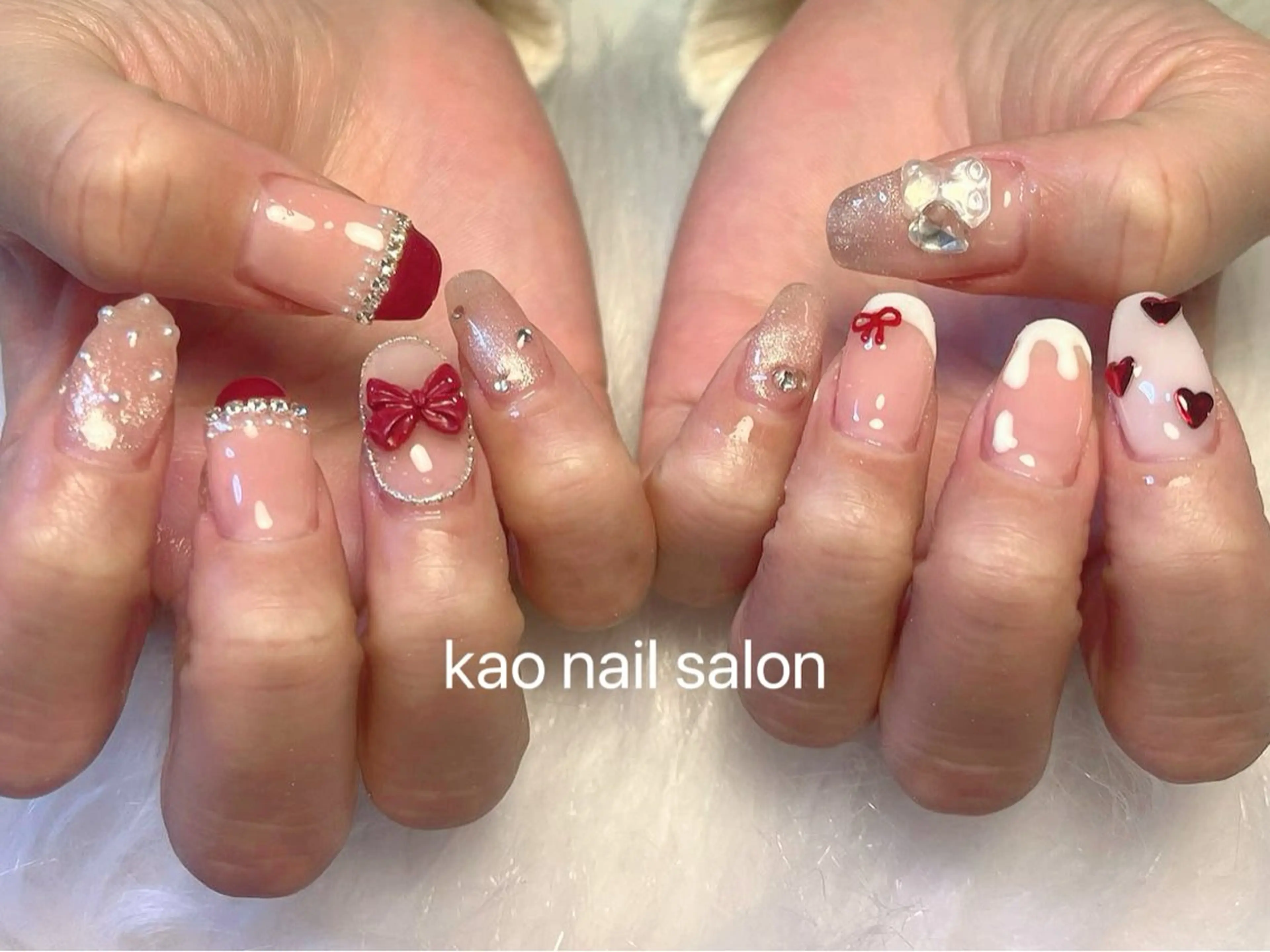 ネイル ハンドネイル kao nail マグネット/長さだしのネイルデザイン