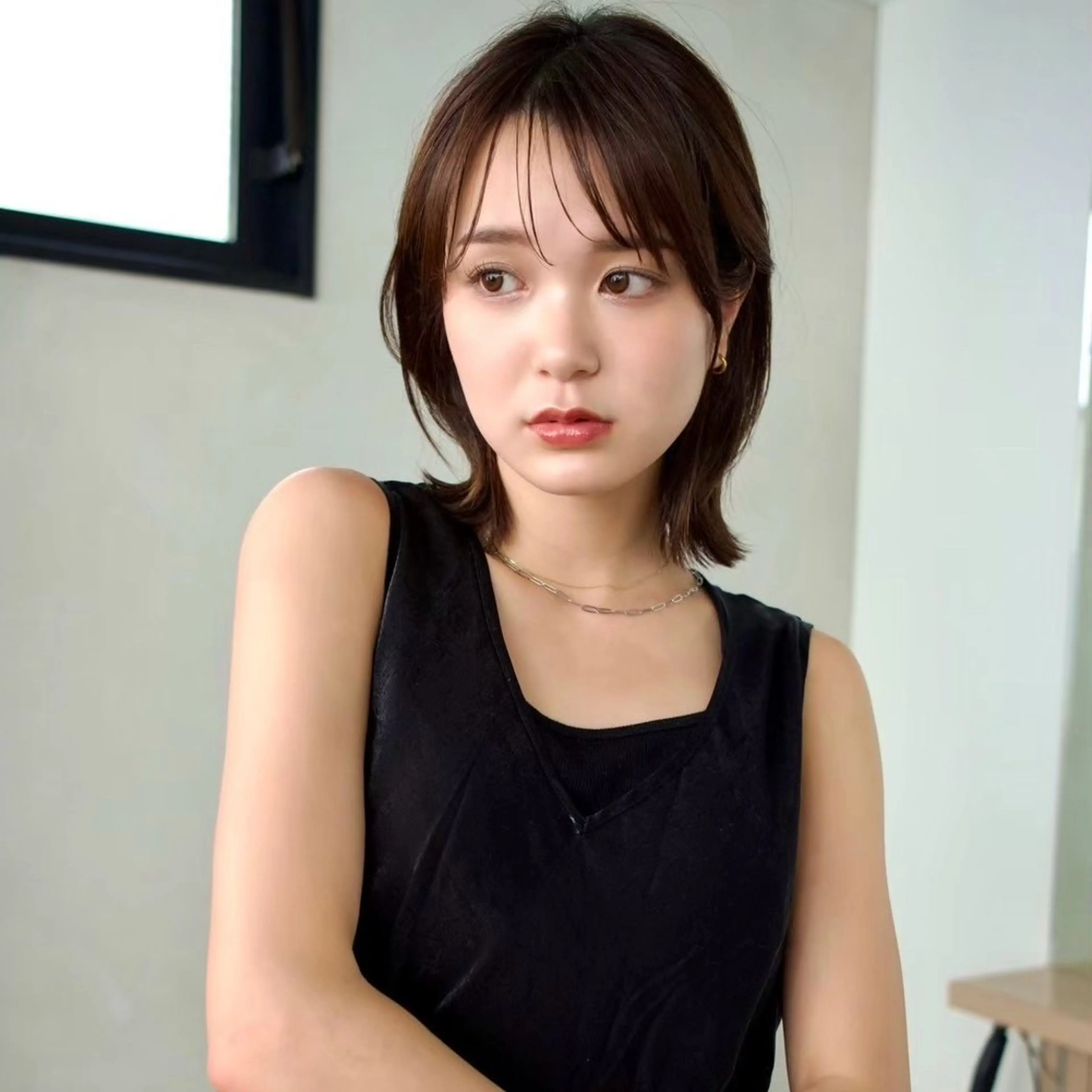 ミディアム 頭皮につけないカラー /白髪ぼかし/実加永のヘアスタイル