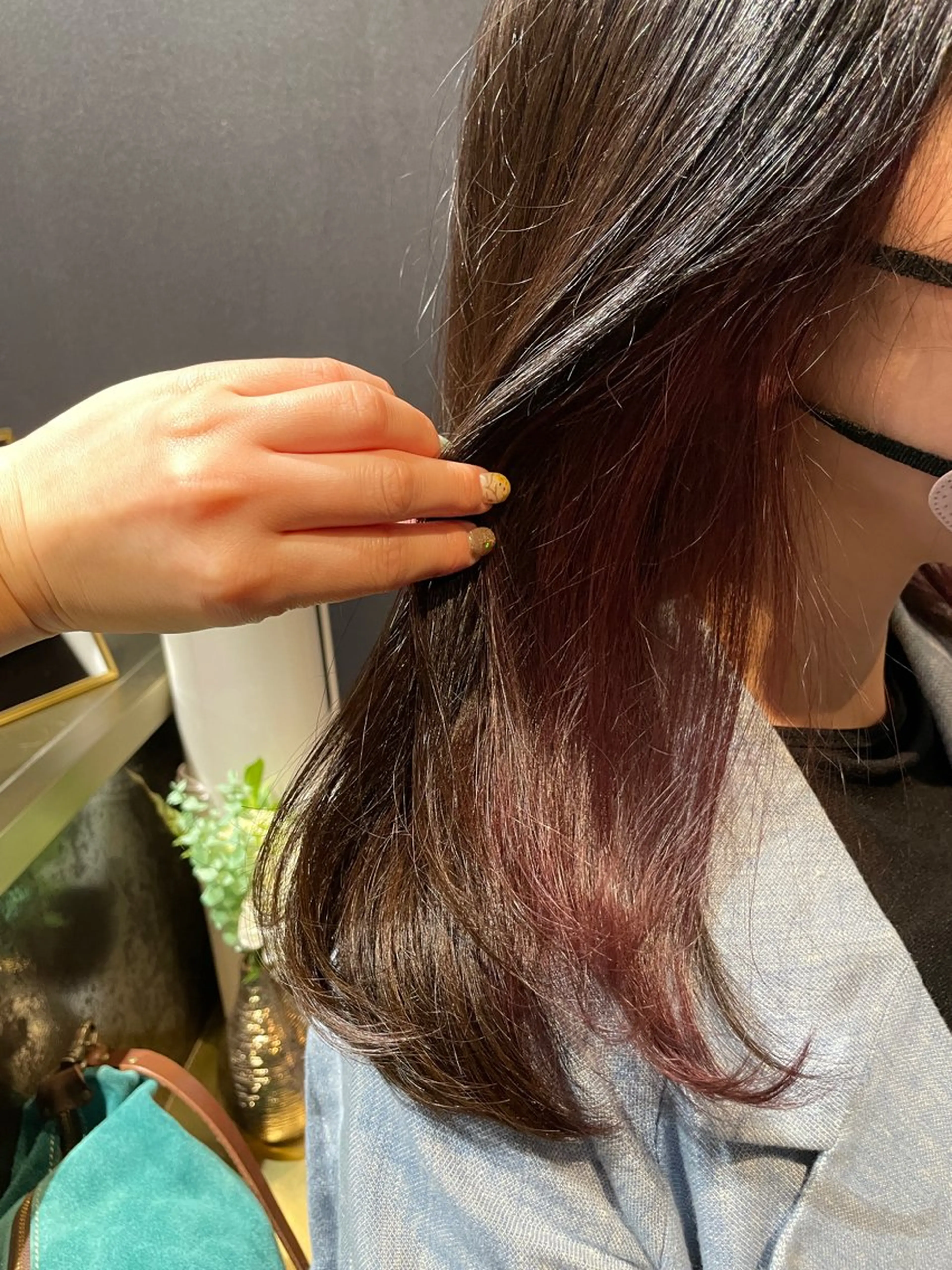 ロング カラー カット ヘアカラー インナーカラー/ 韓国風🌿RIKOのヘアスタイル