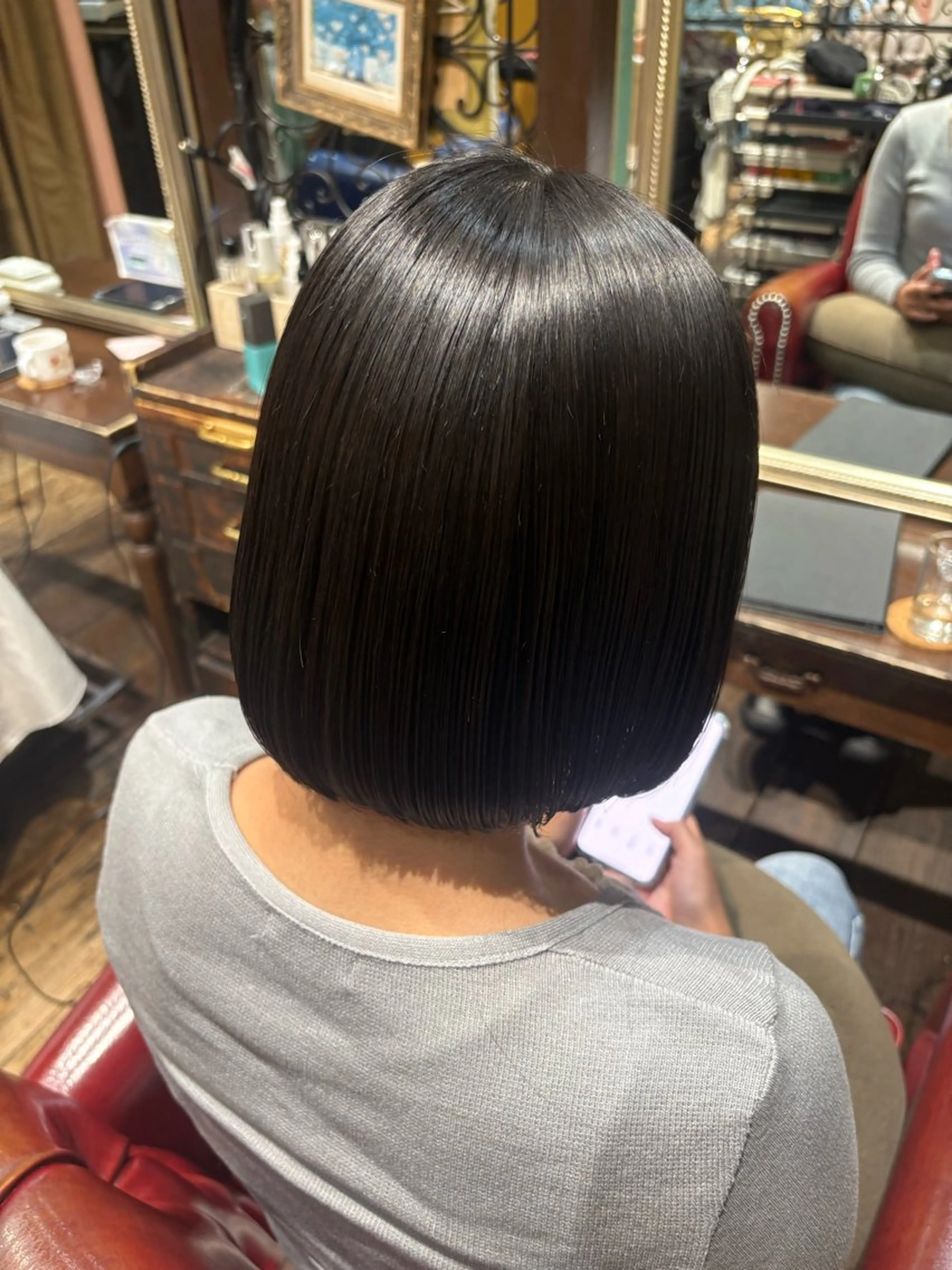 ショート カット 縮毛矯正 なぎさ 心斎橋美容室のヘアスタイル