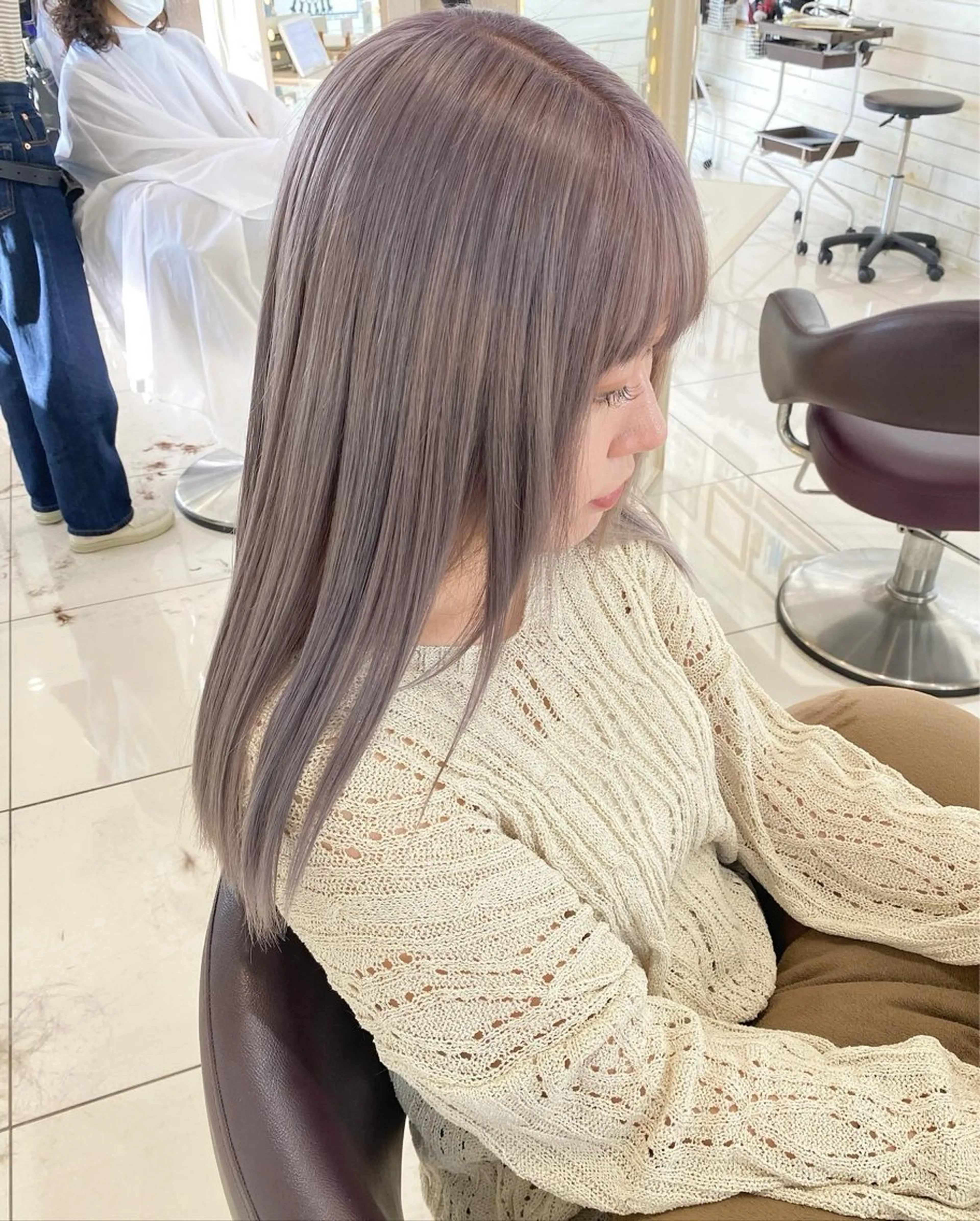 ロング カラー riho/ブリーチ/ デザインカラー/辻堂のヘアスタイル