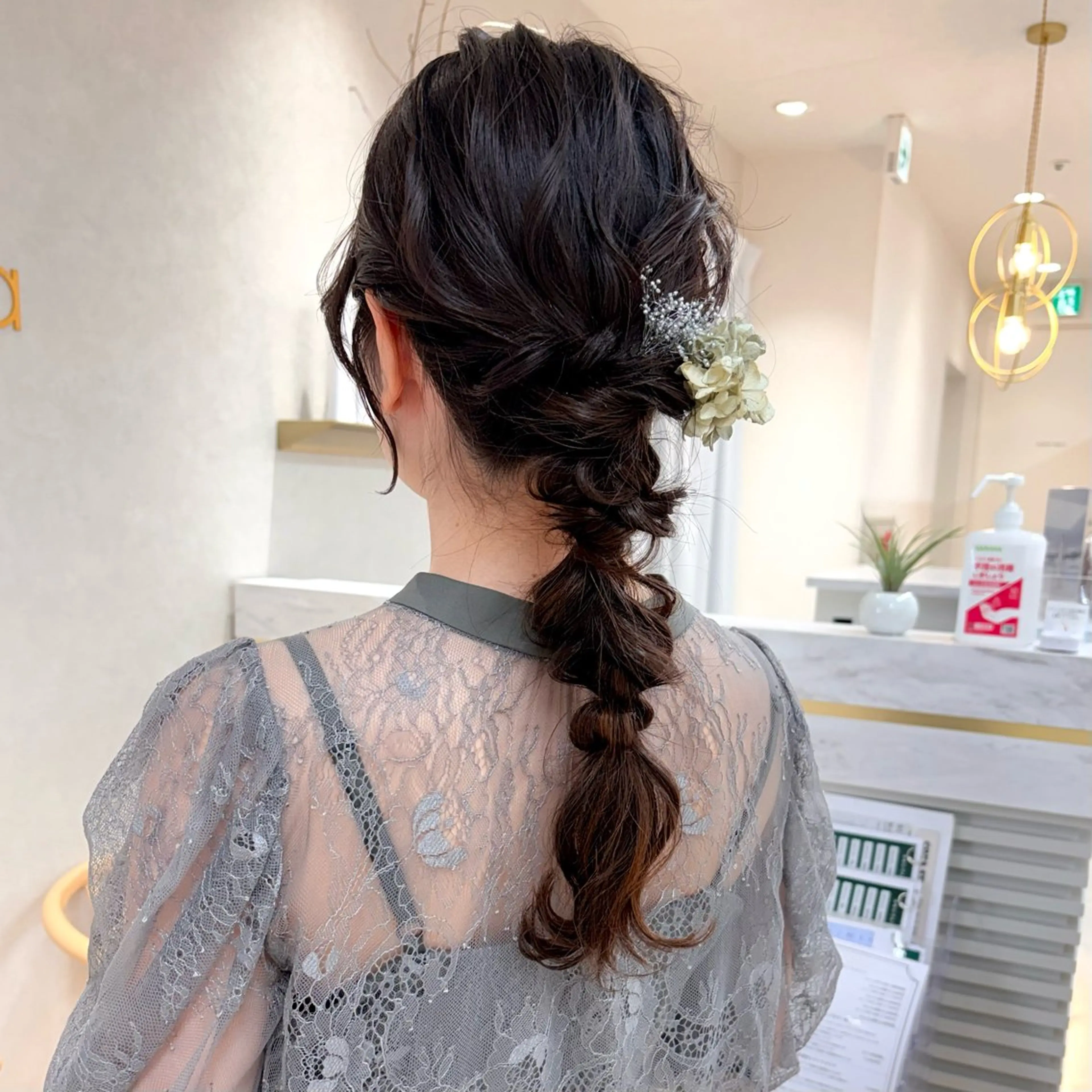 ヘアアレンジ ヘアセット レイヤー/艶カラー/ セット/SAKURAのヘアスタイル