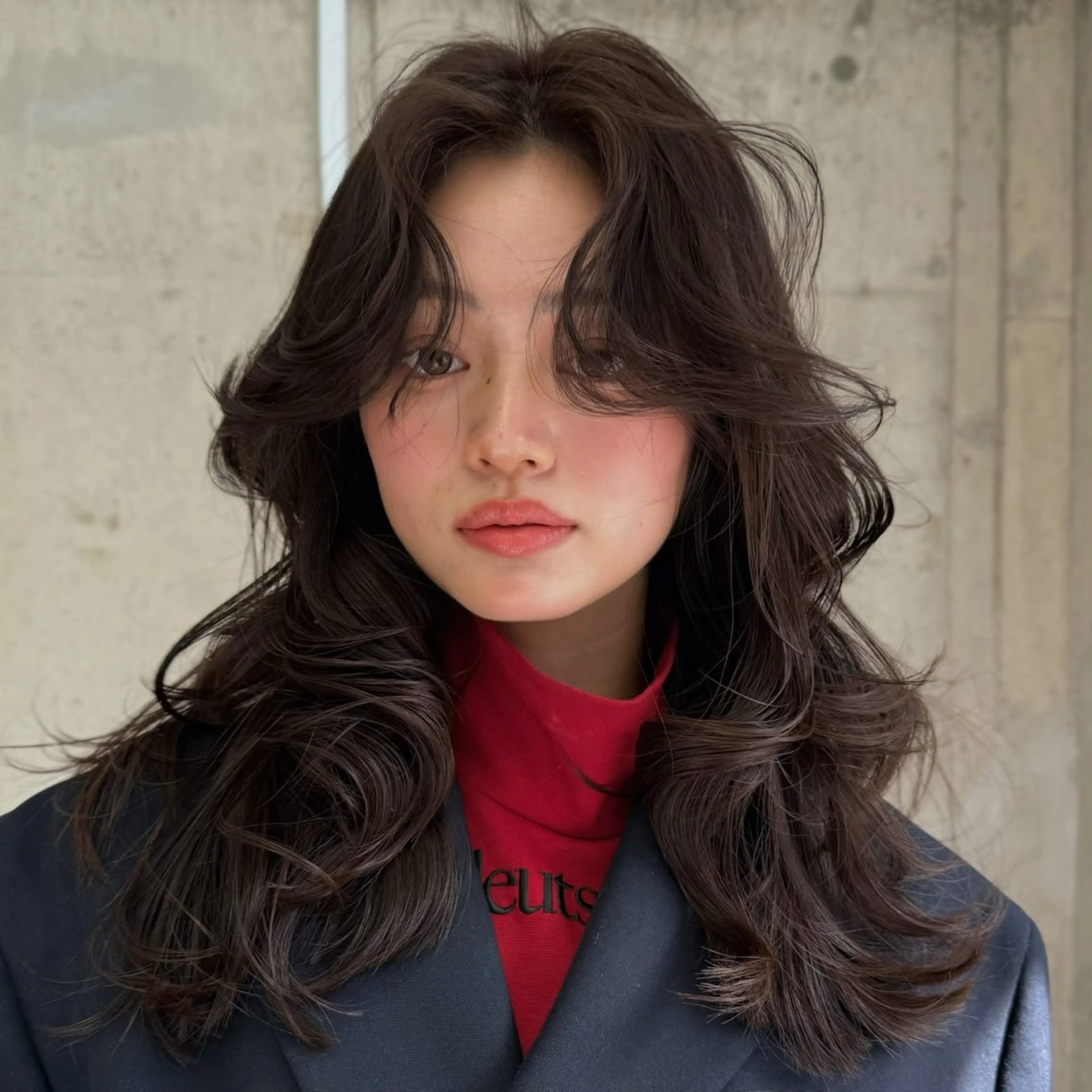 セミロング カラー 似合わせカット カット ヘアカラー トリートメント レイヤー/髪質改善 Lond ambreのヘアスタイル