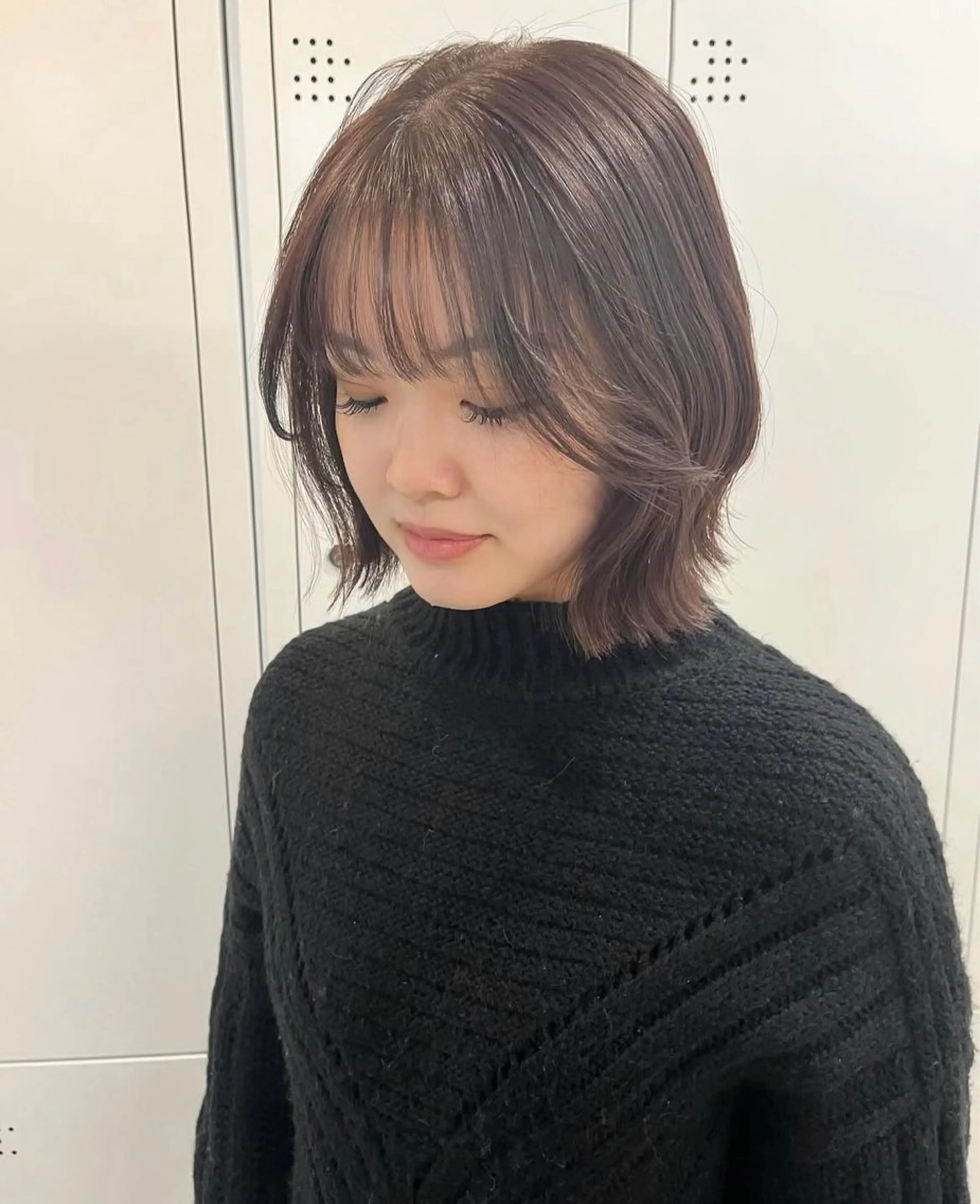 ショート 切りっぱなしボブ ボブ 三宅 美帆のヘアスタイル