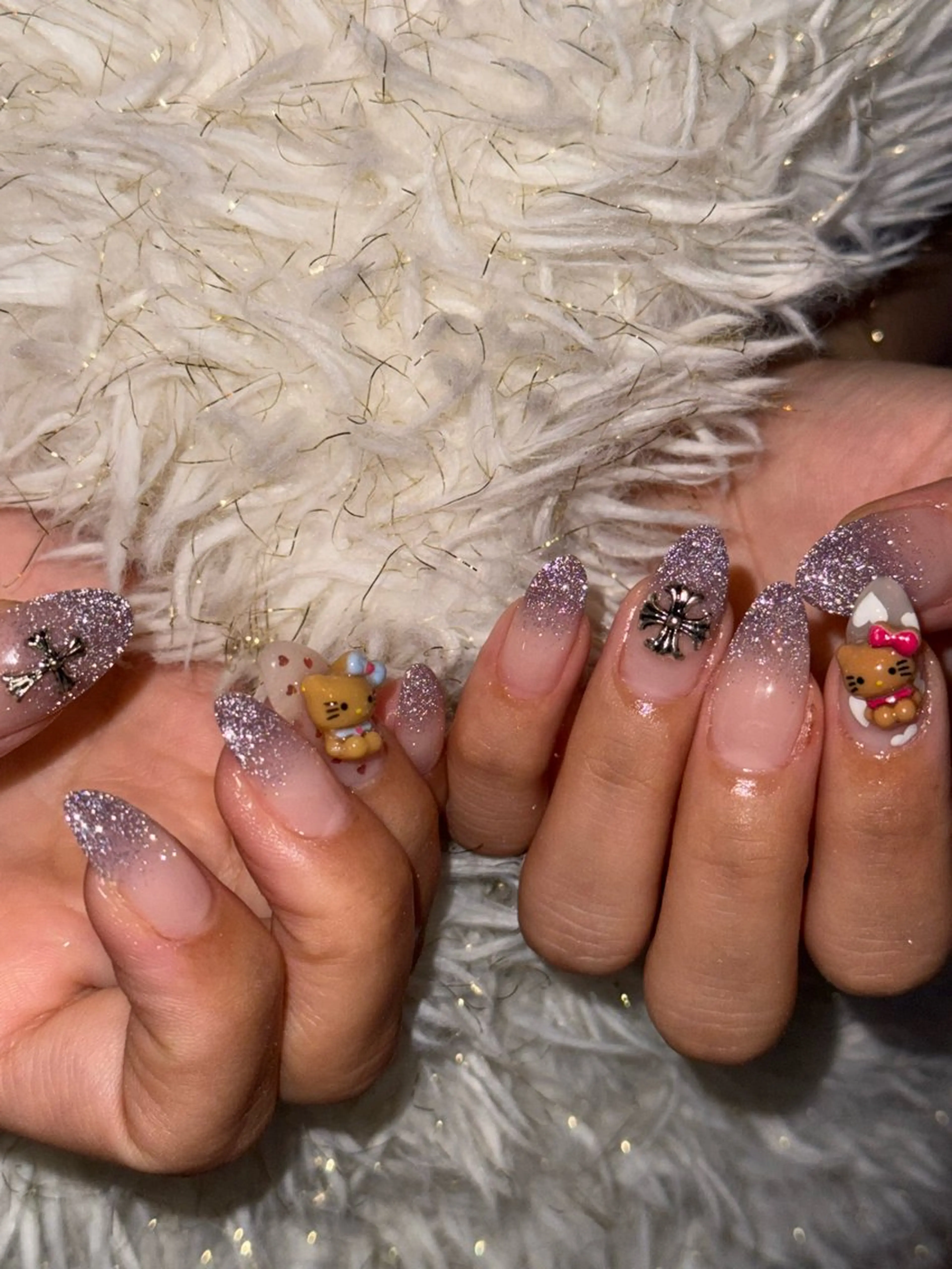 ネイル グラデーション ラメ(グリッター) ラメグラデーション be.me yuunaのネイルデザイン