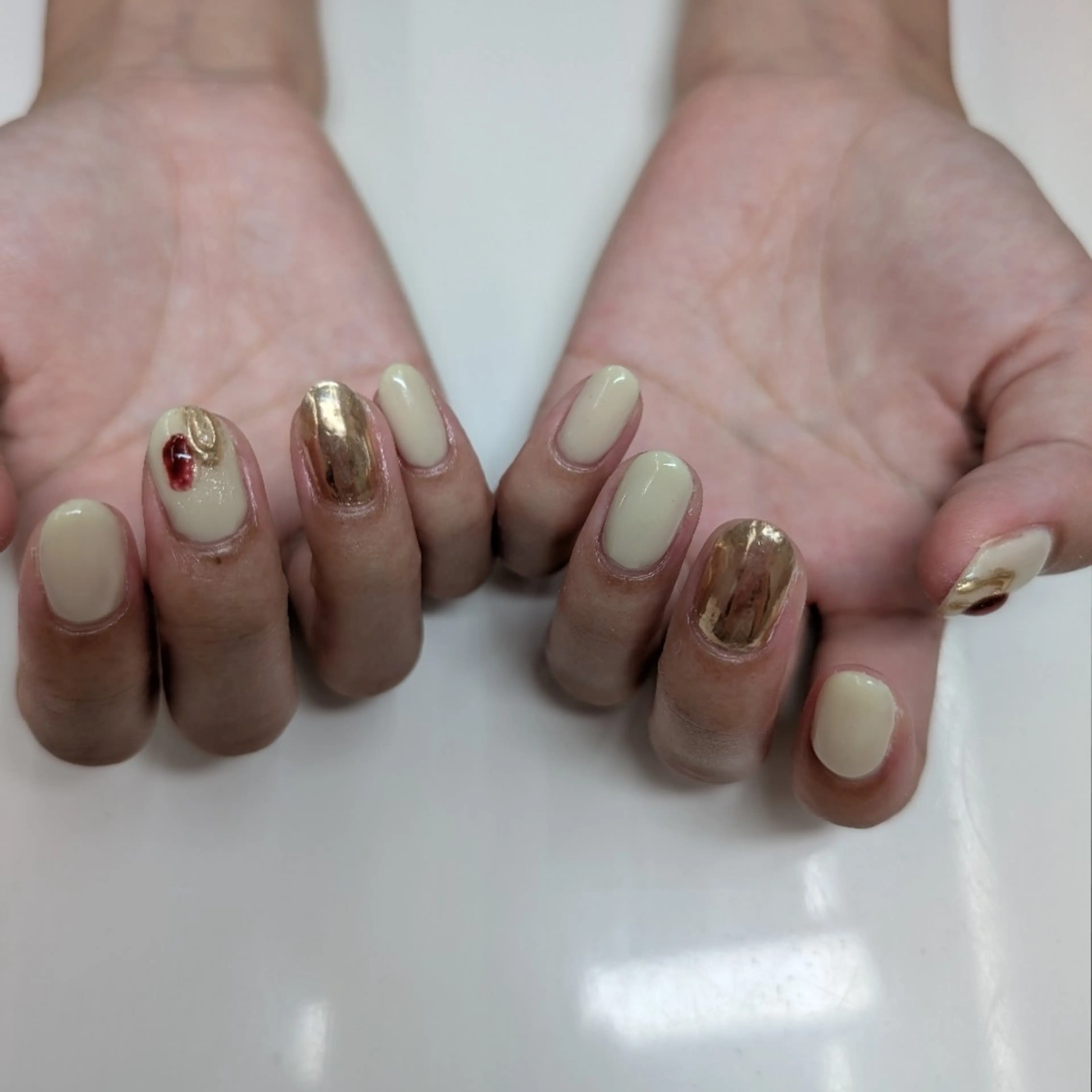 ネイル ハンドネイル ネイルサロン Amie　〜アミ〜所属・ᑎᗩIᒪ｜ᗰIᗰI｜ _५✍️Satou.のネイルデザイン