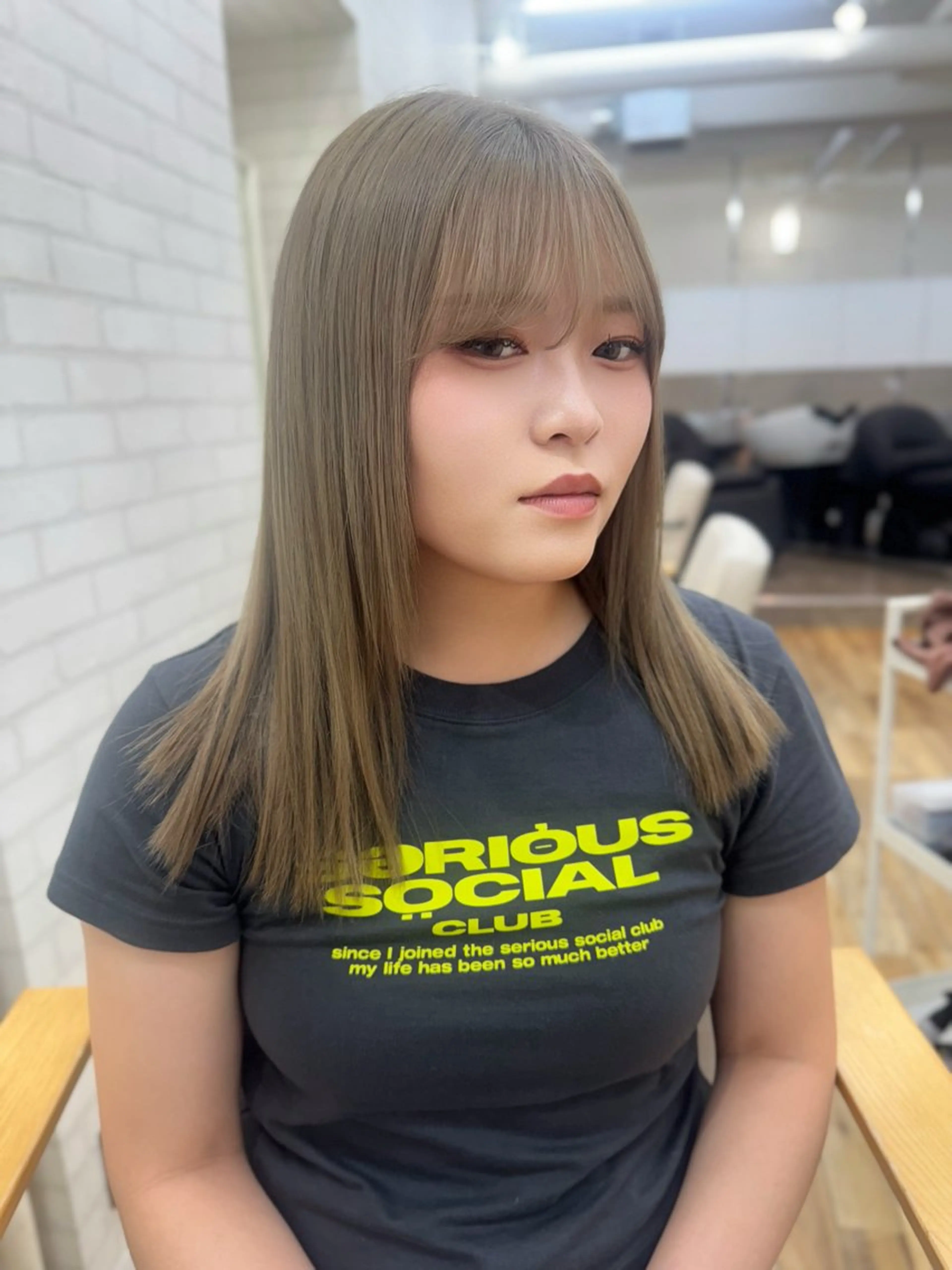 ミディアム カラー カラー特化型美容師 保住のヘアスタイル