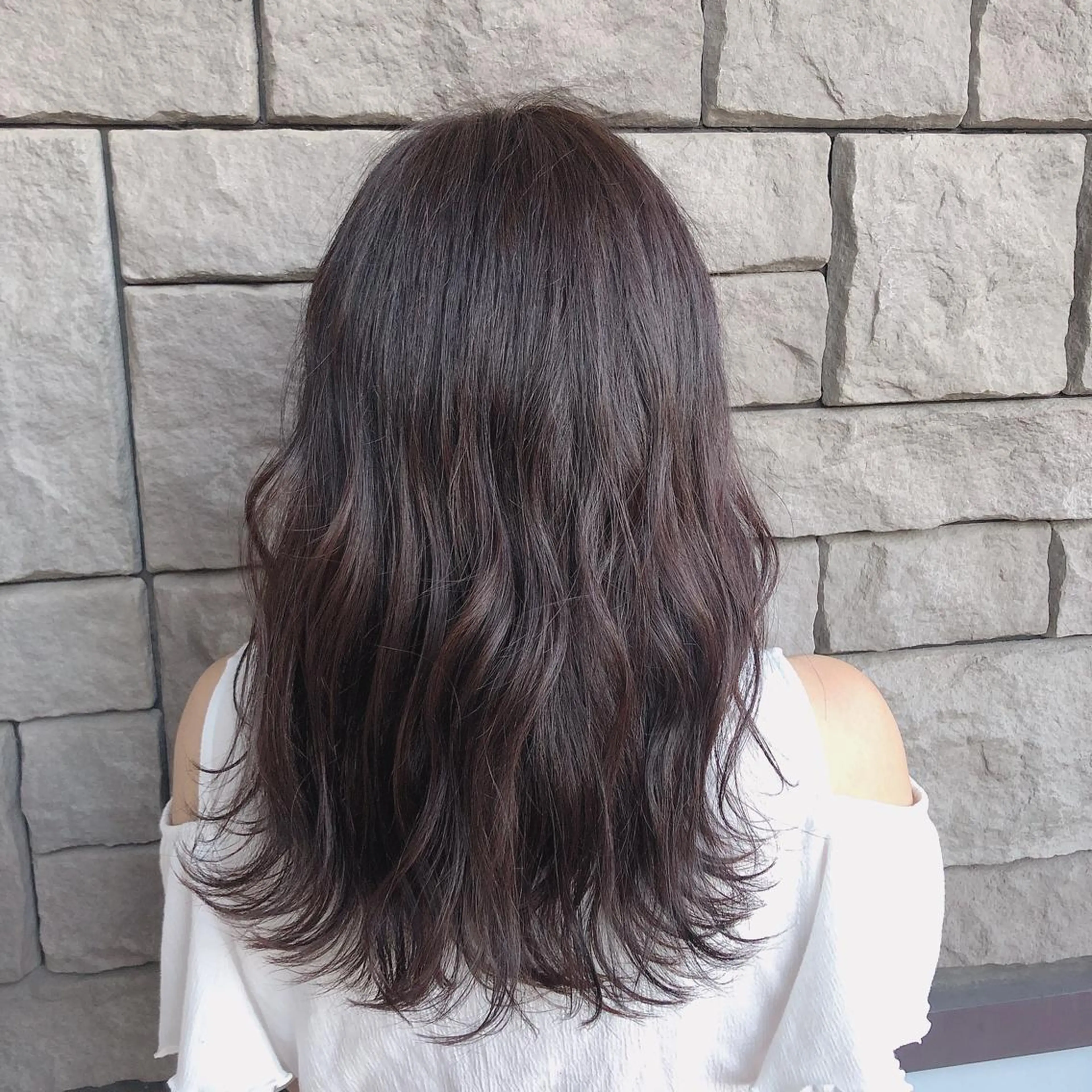 セミロング カラー 店長/mao/ 前髪/顔周りカットのヘアスタイル