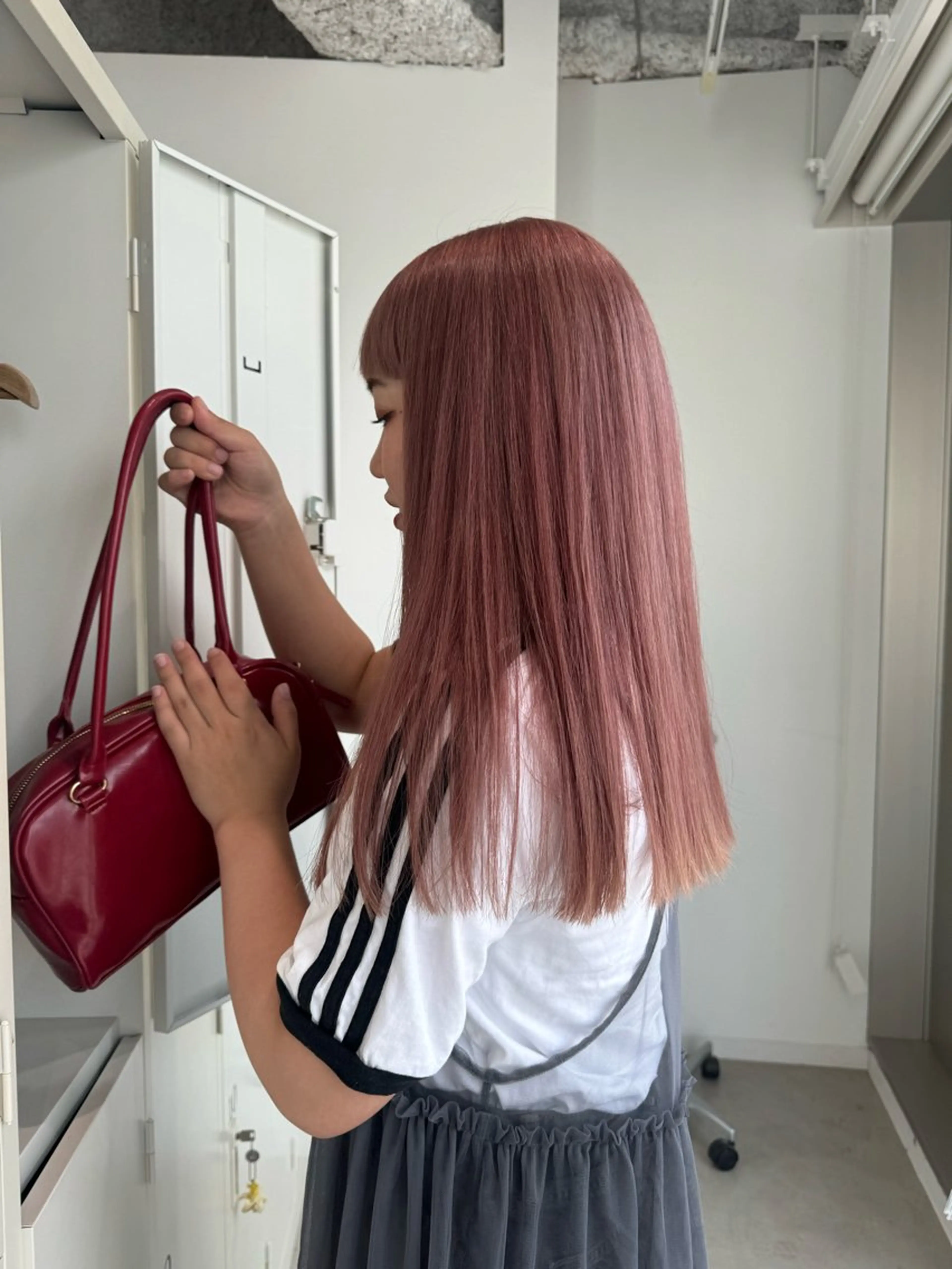 ロング カラー ヘアカラー トリートメント 店長　MANAMI ／ブリーチ／骨格ボブのヘアスタイル