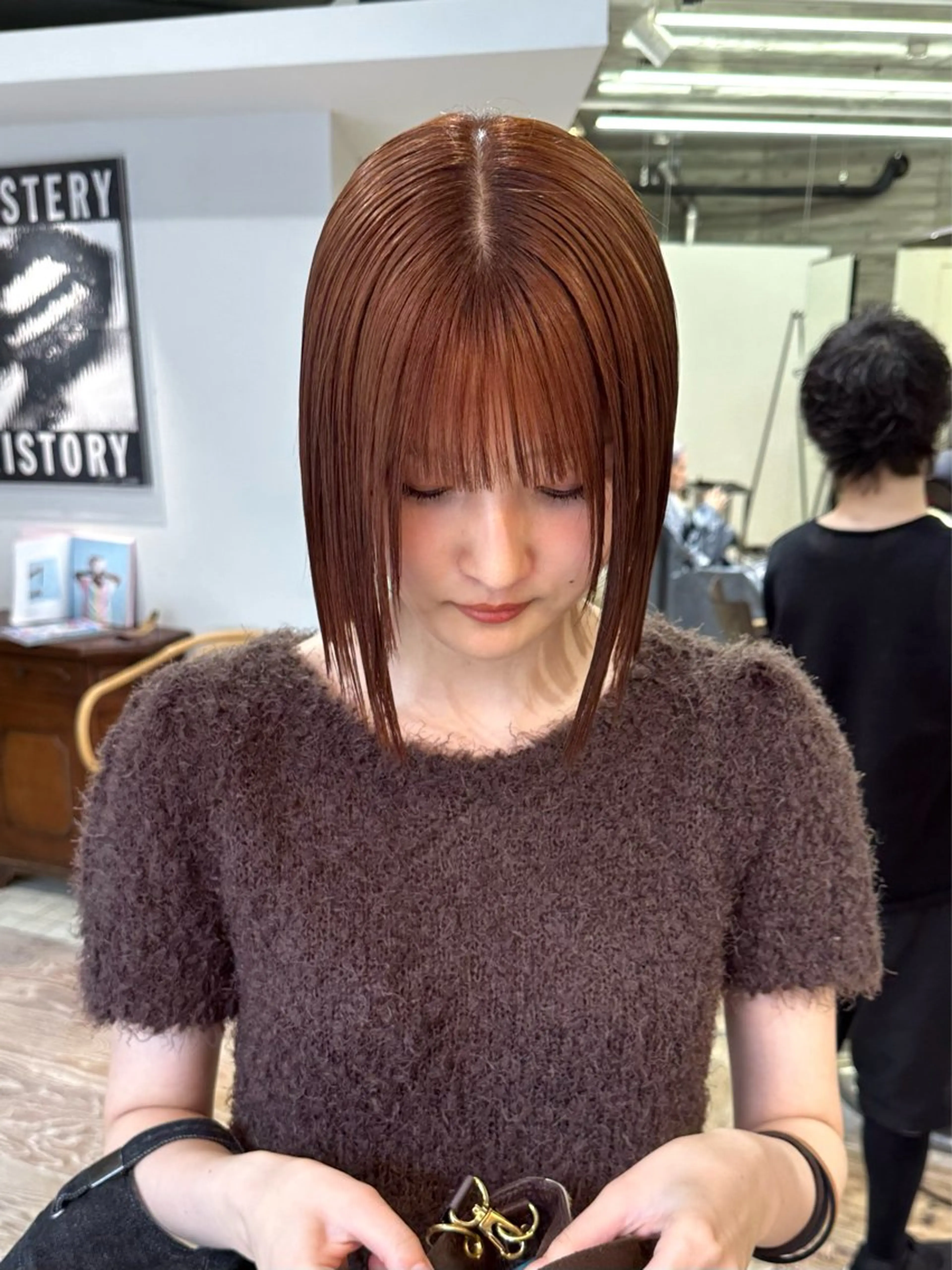 ショート ヘアカラー トリートメント ササキカズマ〻透明感 〻色落ち〻赤み消しのヘアスタイル