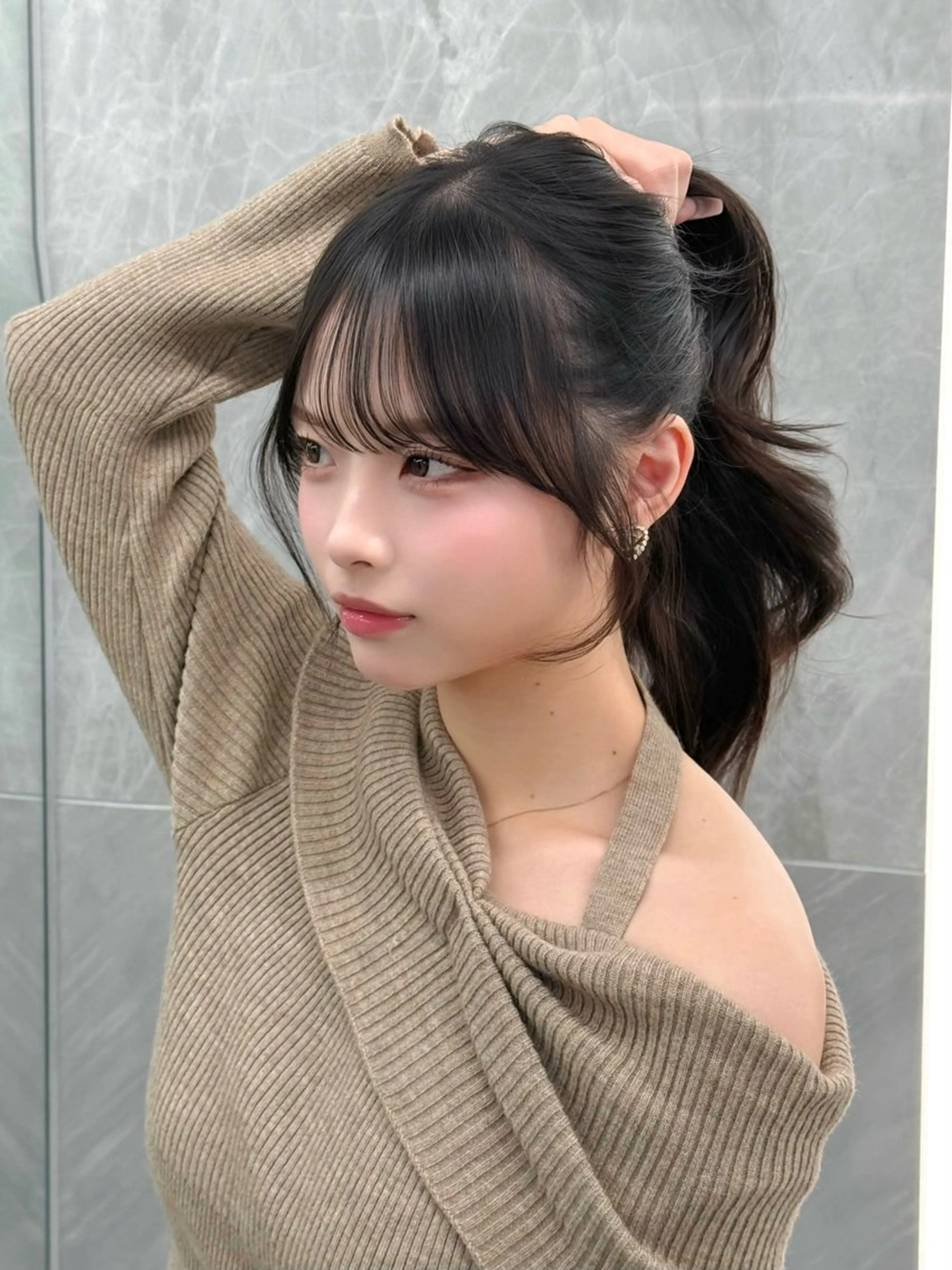 ロング カラー カット ヘアカラー トリートメント MAEUL luna所属・前髪顔周り/レイヤー 韓国/桔川恒のヘアスタイル