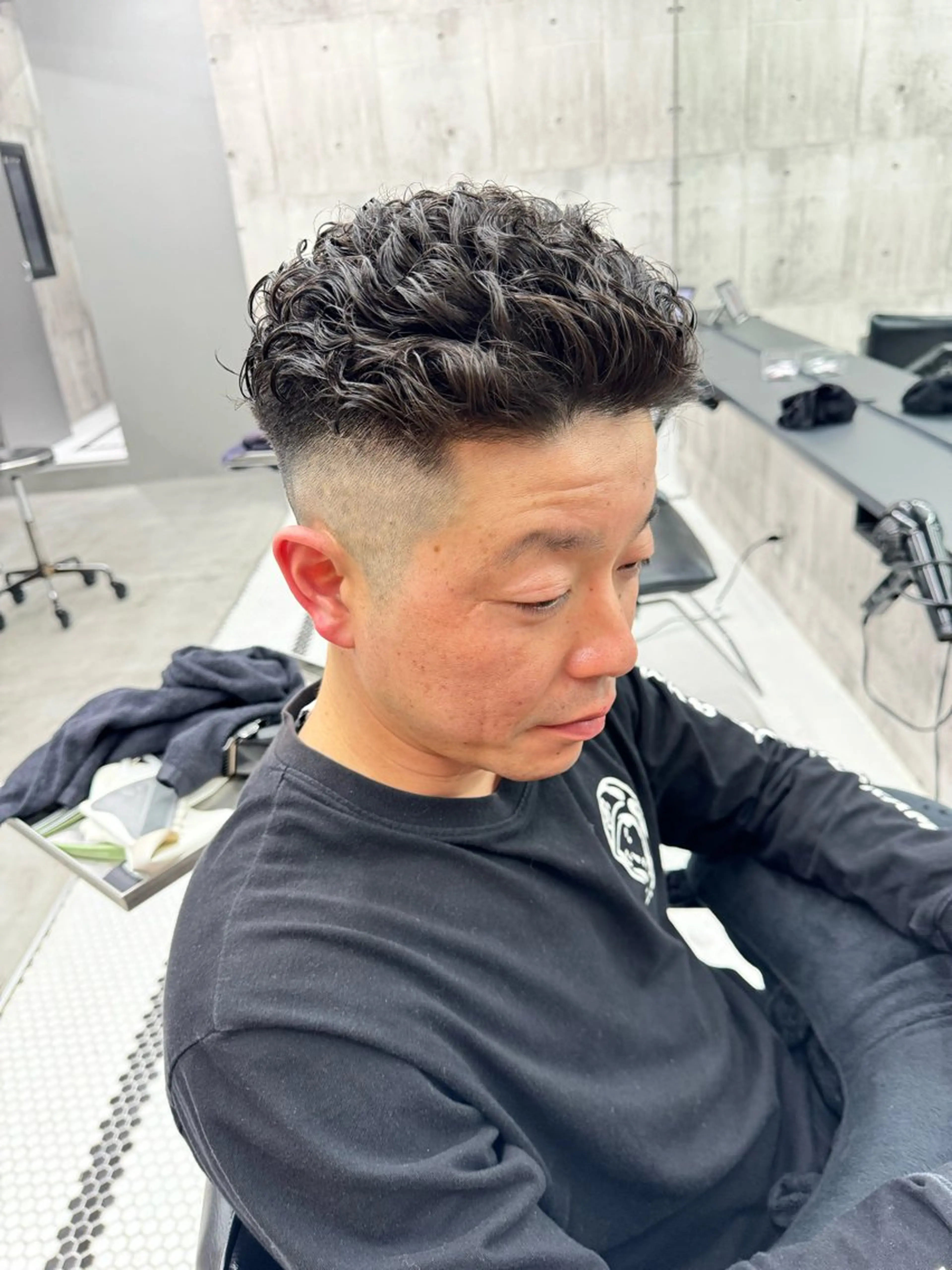 【メンズ限定】🔥平日限定🔥メンズカット+無造作パーマ+マイクロバブルの写真