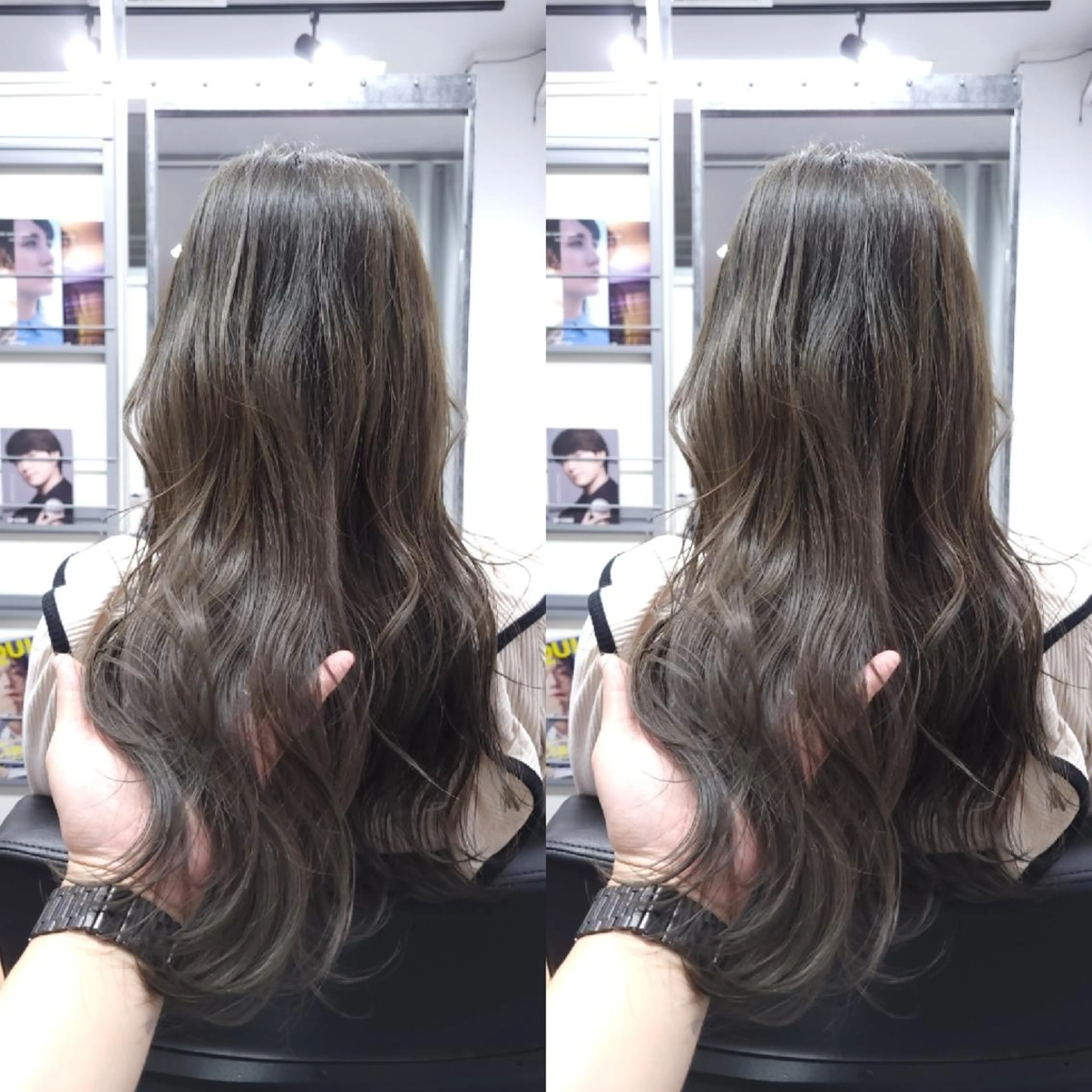 カット&カラー&トリートメント+マイクロバブルの写真