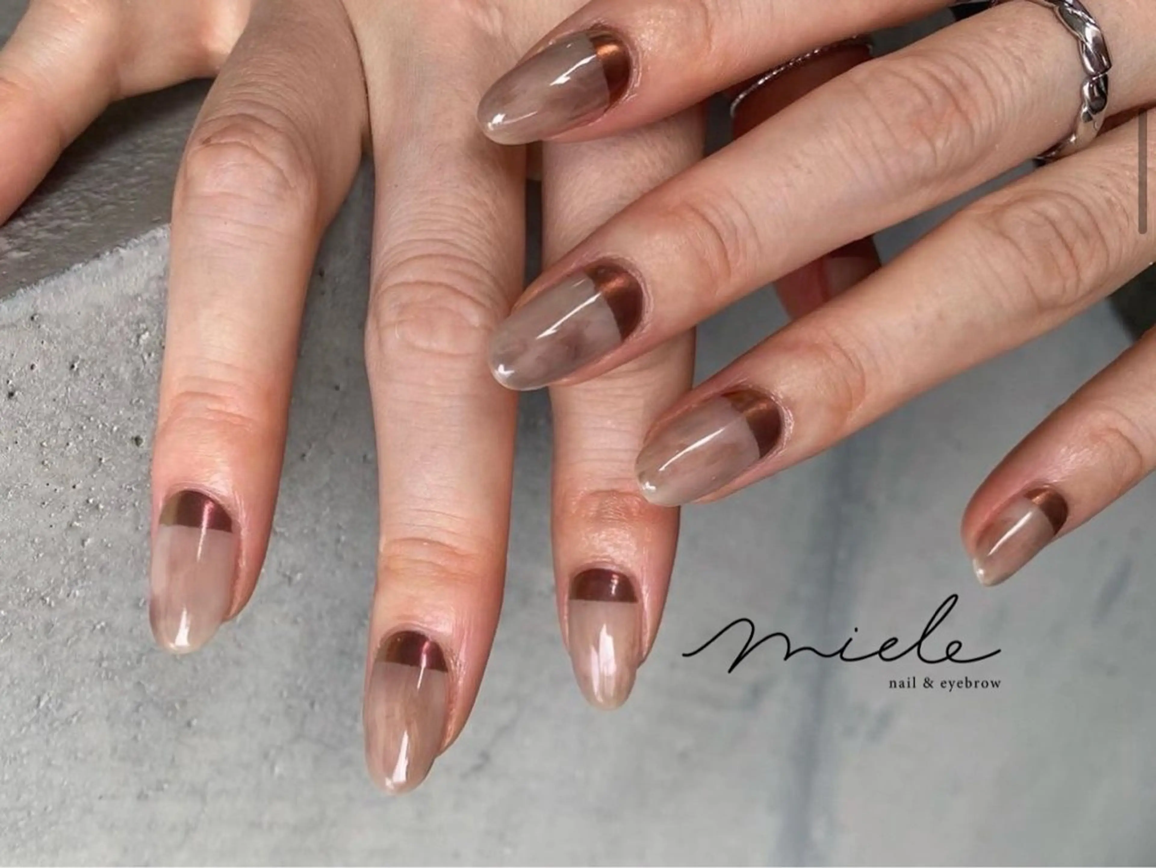 ネイル ハンドネイル miele【ミエレ】 シンプル一癖のネイルデザイン