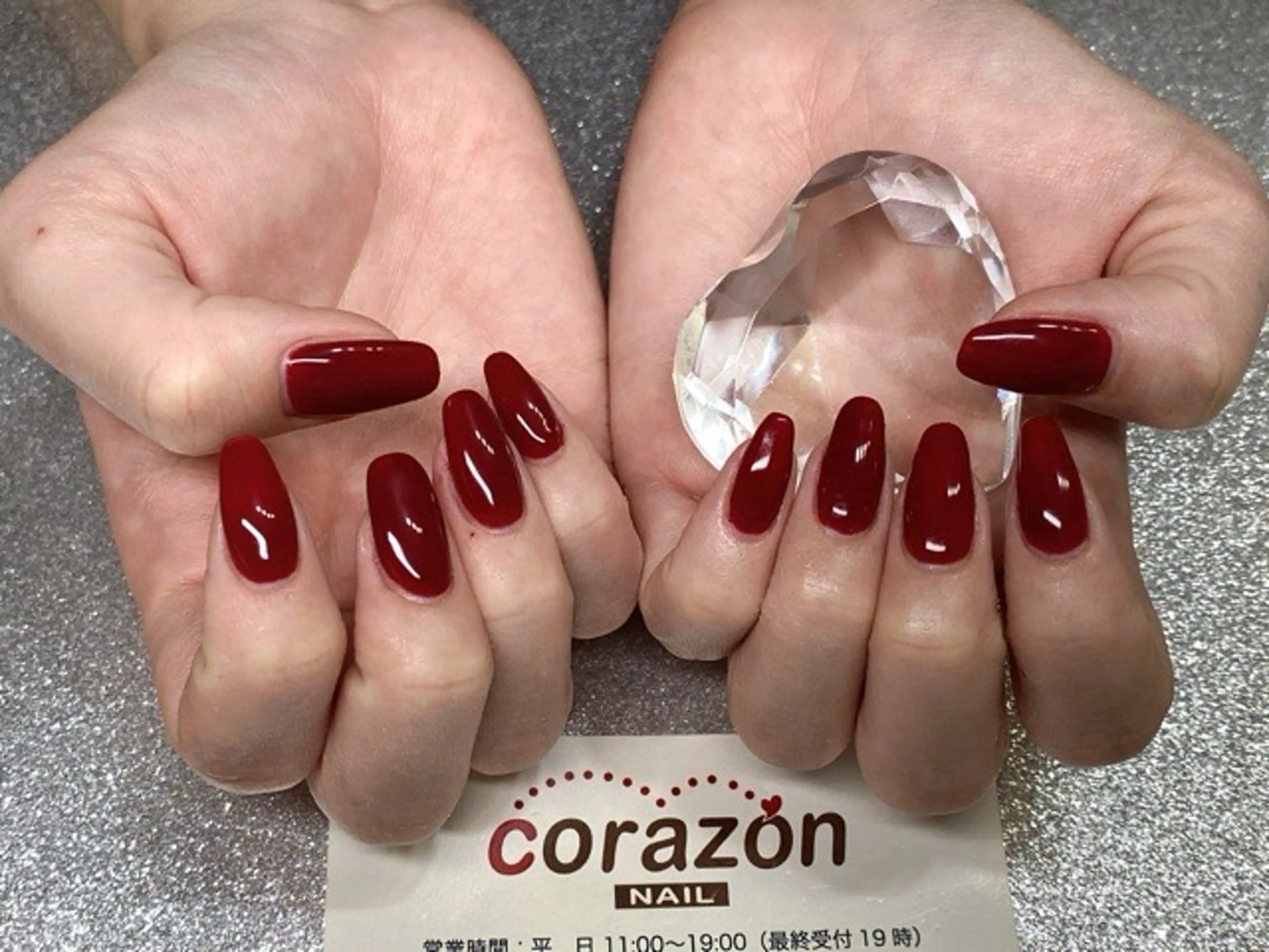 ネイル ジェルネイル ワンカラーネイル 赤色 corazon所属・ネイリスト aicoのネイルデザイン