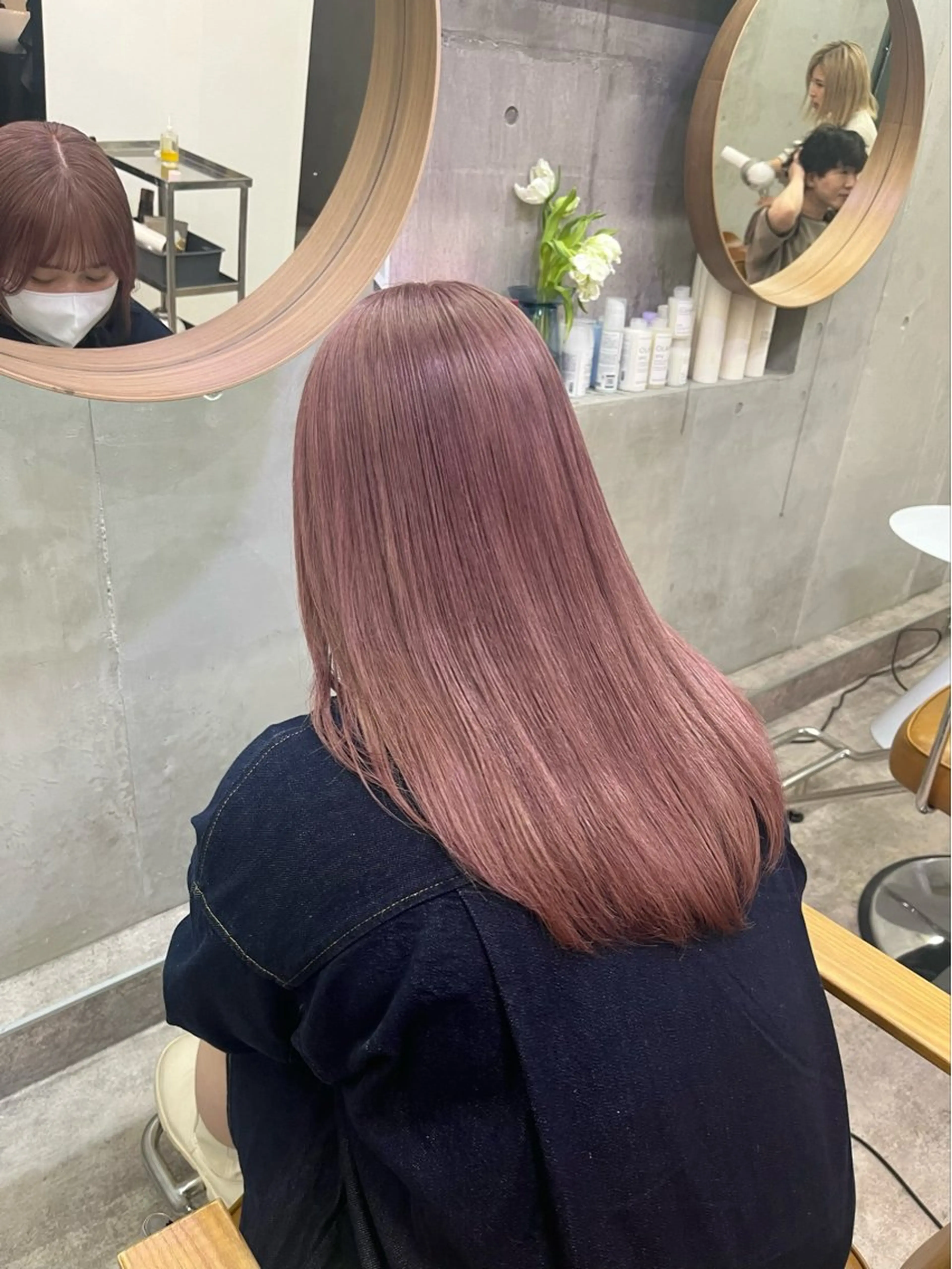 ロング カラー ベージュカラー ブリーチ ケアブリーチ 透明感カラー ダブルカラー SALT WATER所属・🫐 𝐌𝐚𝐨 🫐似合わせcutのヘアスタイル